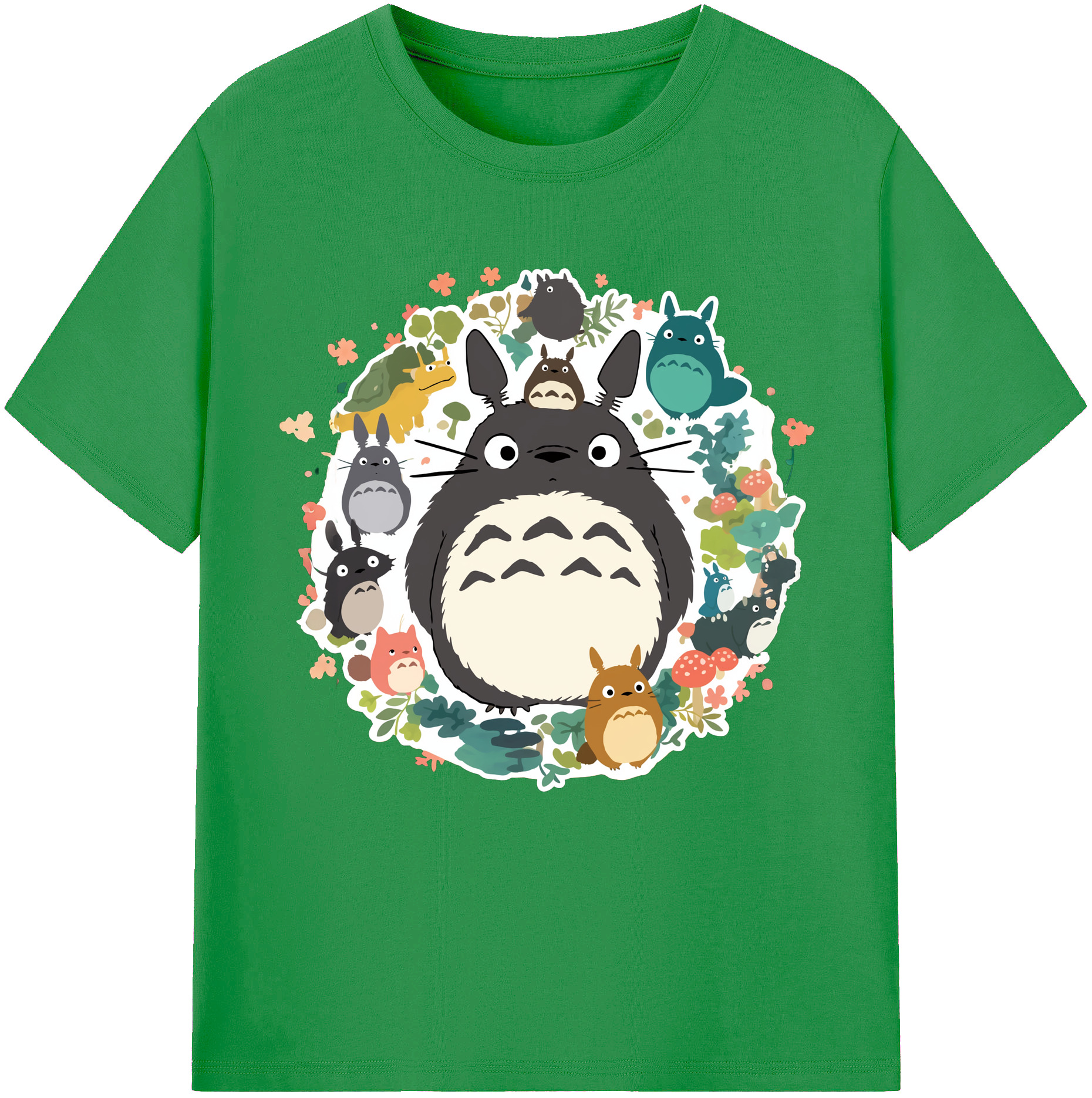 （画像用） となりのトトロ 草壁メイ 草壁サツキ My Neighbor Totoro Satsuki Kusakabe Mei Kusakabe レディースカジュアルプリントTシャツ（綿100％）