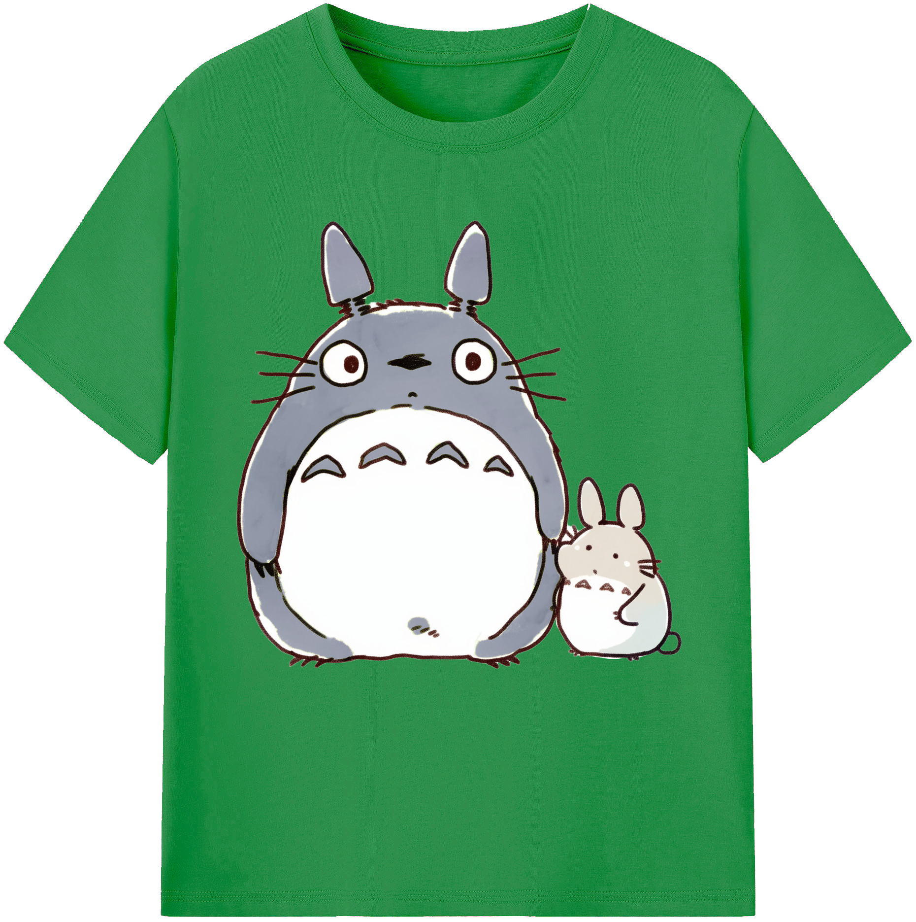（画像用） となりのトトロ 草壁メイ 草壁サツキ My Neighbor Totoro Satsuki Kusakabe Mei Kusakabe レディースカジュアルプリントTシャツ（綿100％）