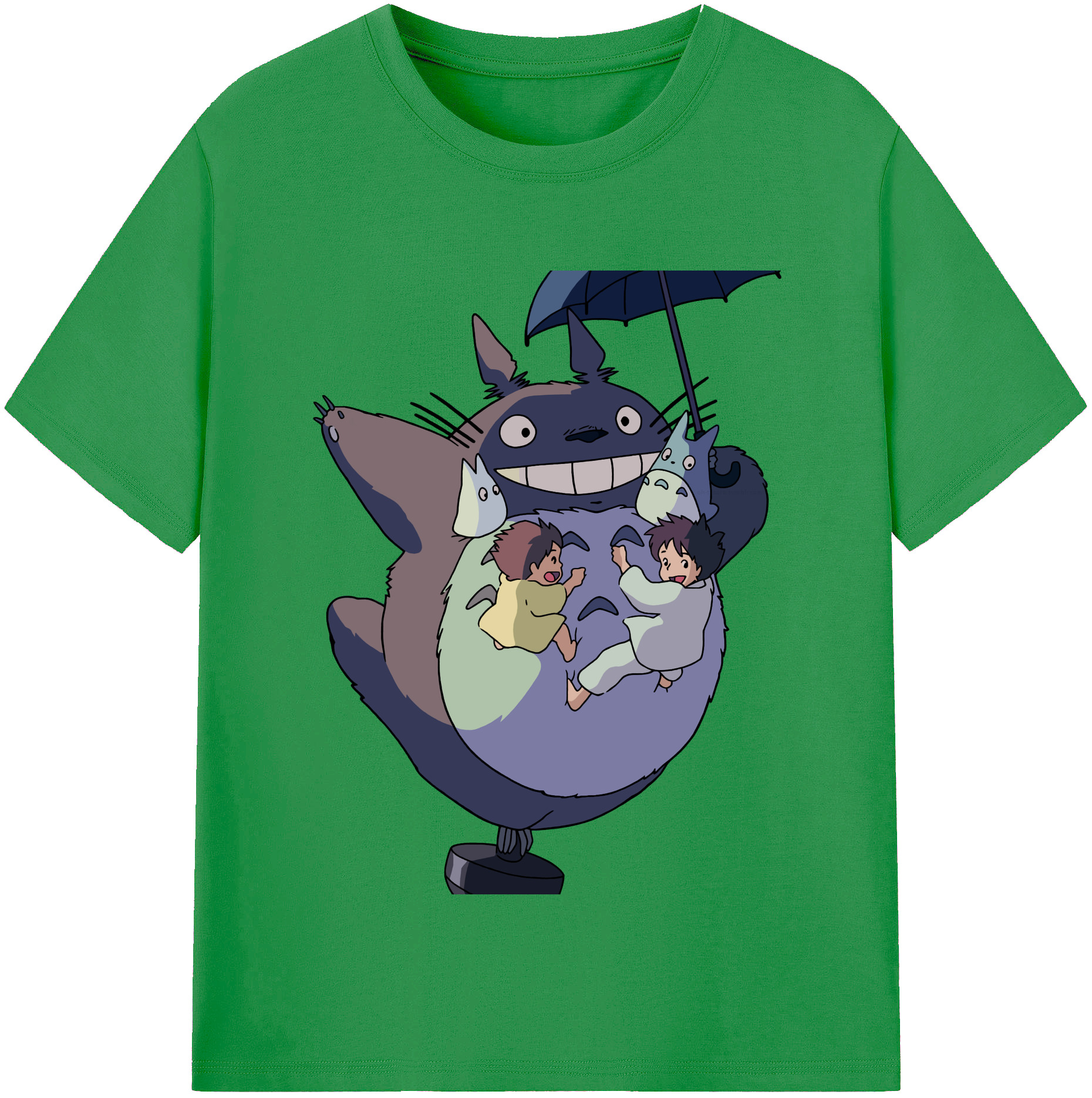 （画像用） となりのトトロ 草壁メイ 草壁サツキ My Neighbor Totoro Satsuki Kusakabe Mei Kusakabe レディースカジュアルプリントTシャツ（綿100％）