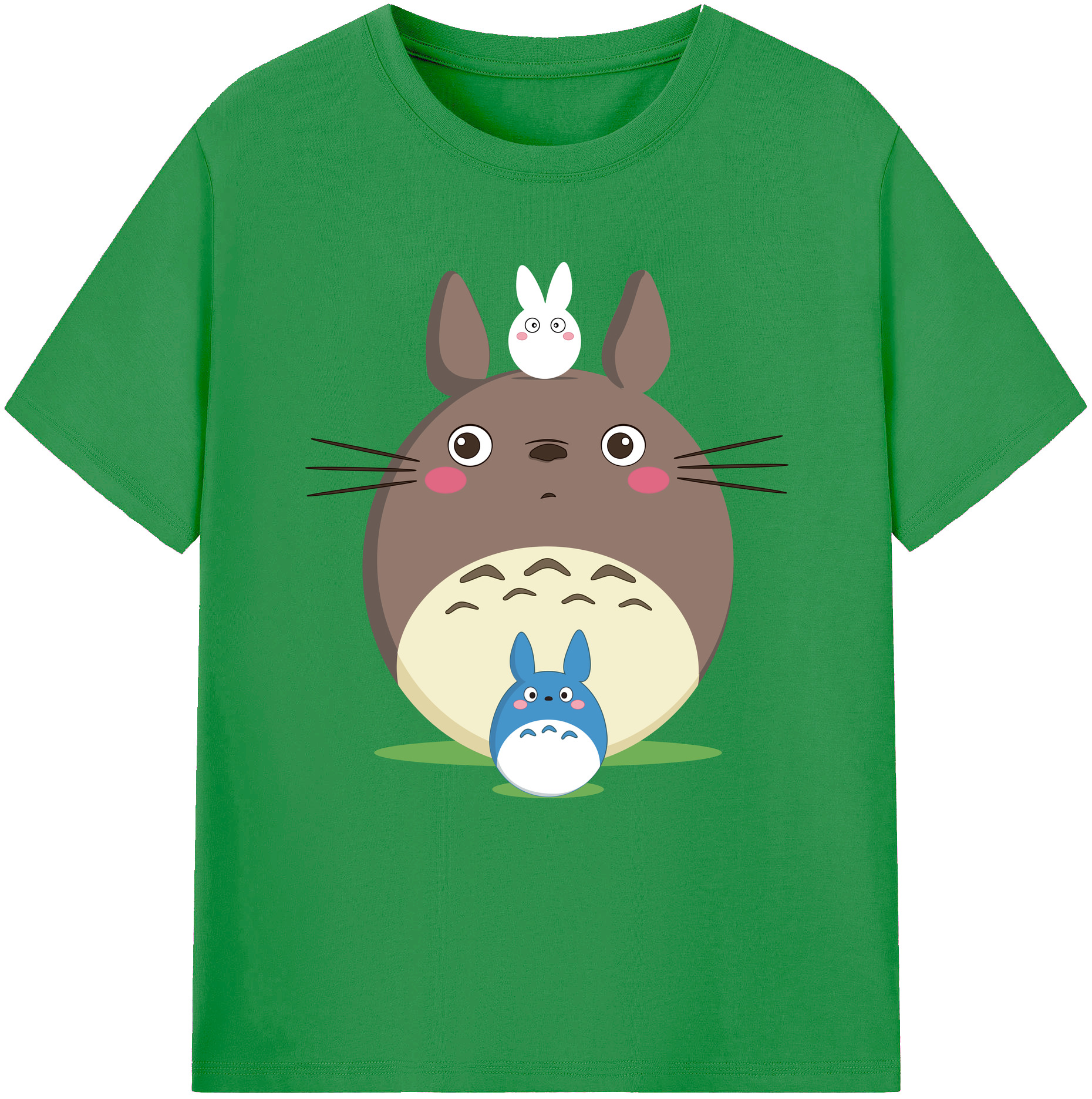 （画像用） となりのトトロ 草壁メイ 草壁サツキ My Neighbor Totoro Satsuki Kusakabe Mei Kusakabe レディースカジュアルプリントTシャツ（綿100％）