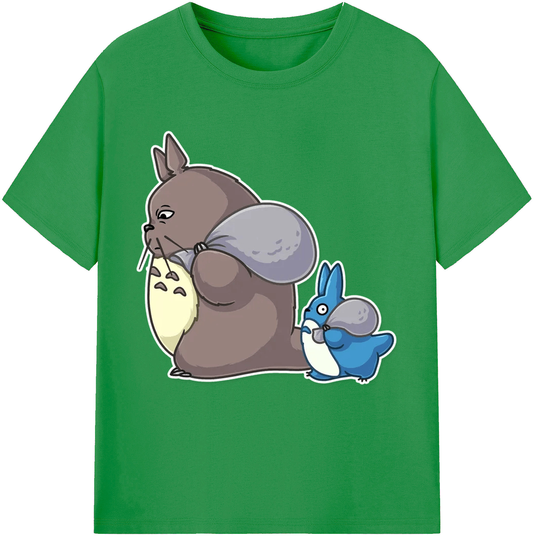 （画像用） となりのトトロ 草壁メイ 草壁サツキ My Neighbor Totoro Satsuki Kusakabe Mei Kusakabe レディースカジュアルプリントTシャツ（綿100％）