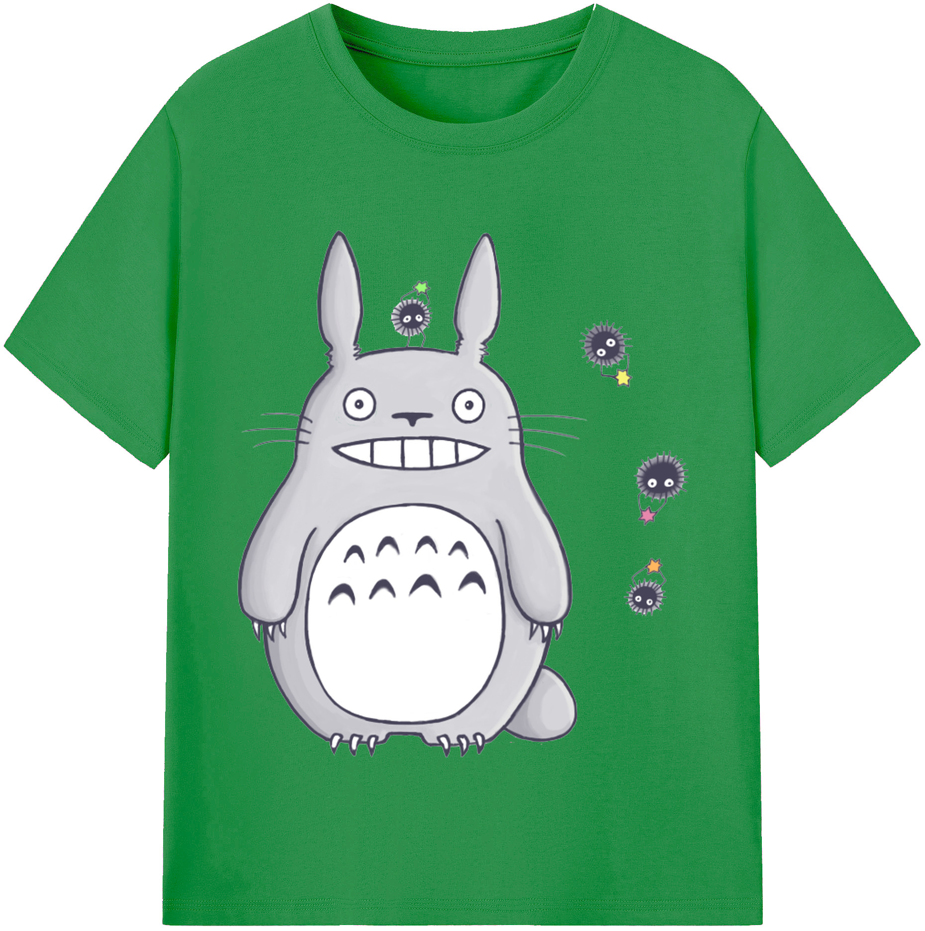 （画像用） となりのトトロ 草壁メイ 草壁サツキ My Neighbor Totoro Satsuki Kusakabe Mei Kusakabe レディースカジュアルプリントTシャツ（綿100％）