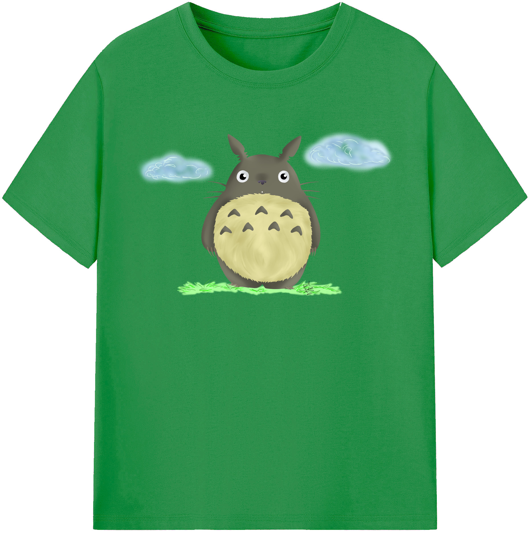 （画像用） となりのトトロ 草壁メイ 草壁サツキ My Neighbor Totoro Satsuki Kusakabe Mei Kusakabe レディースカジュアルプリントTシャツ（綿100％）