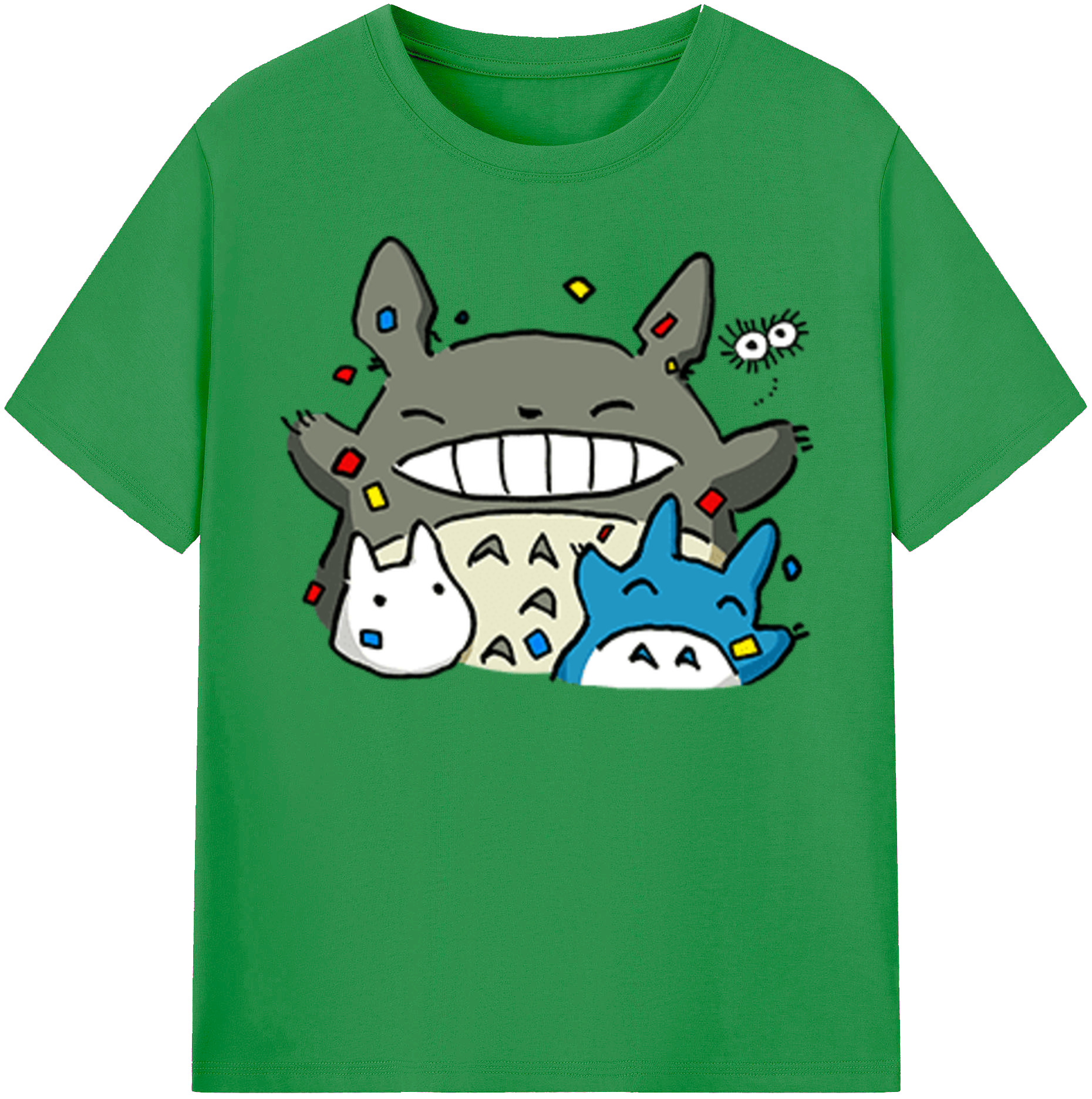 （画像用） となりのトトロ 草壁メイ 草壁サツキ My Neighbor Totoro Satsuki Kusakabe Mei Kusakabe レディースカジュアルプリントTシャツ（綿100％）