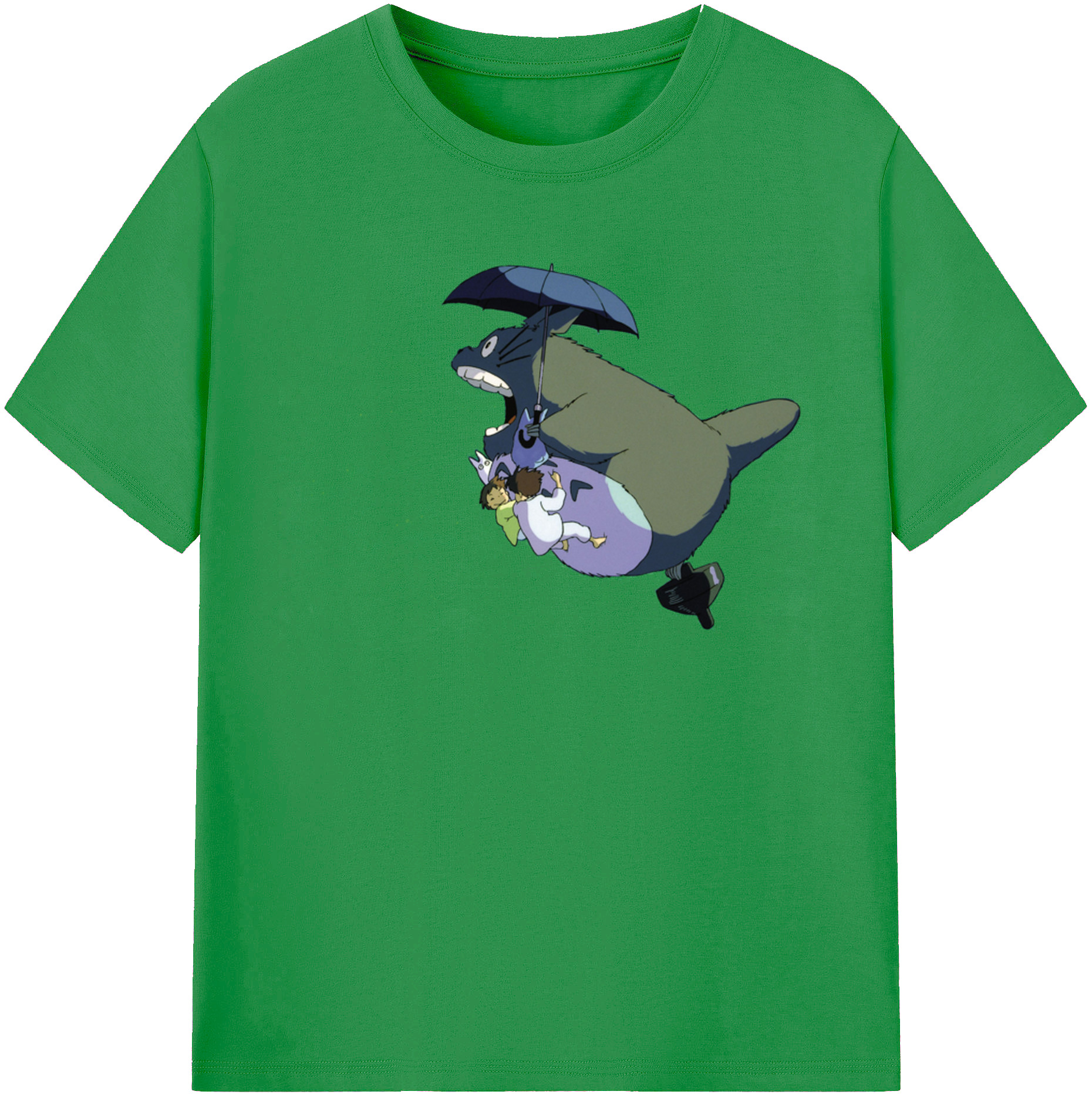 （画像用） となりのトトロ 草壁メイ 草壁サツキ My Neighbor Totoro Satsuki Kusakabe Mei Kusakabe レディースカジュアルプリントTシャツ（綿100％）