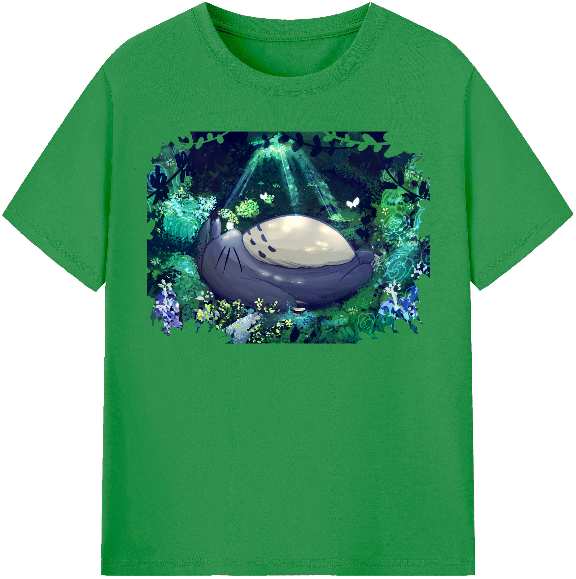 （画像用） となりのトトロ 草壁メイ 草壁サツキ My Neighbor Totoro Satsuki Kusakabe Mei Kusakabe レディースカジュアルプリントTシャツ（綿100％）