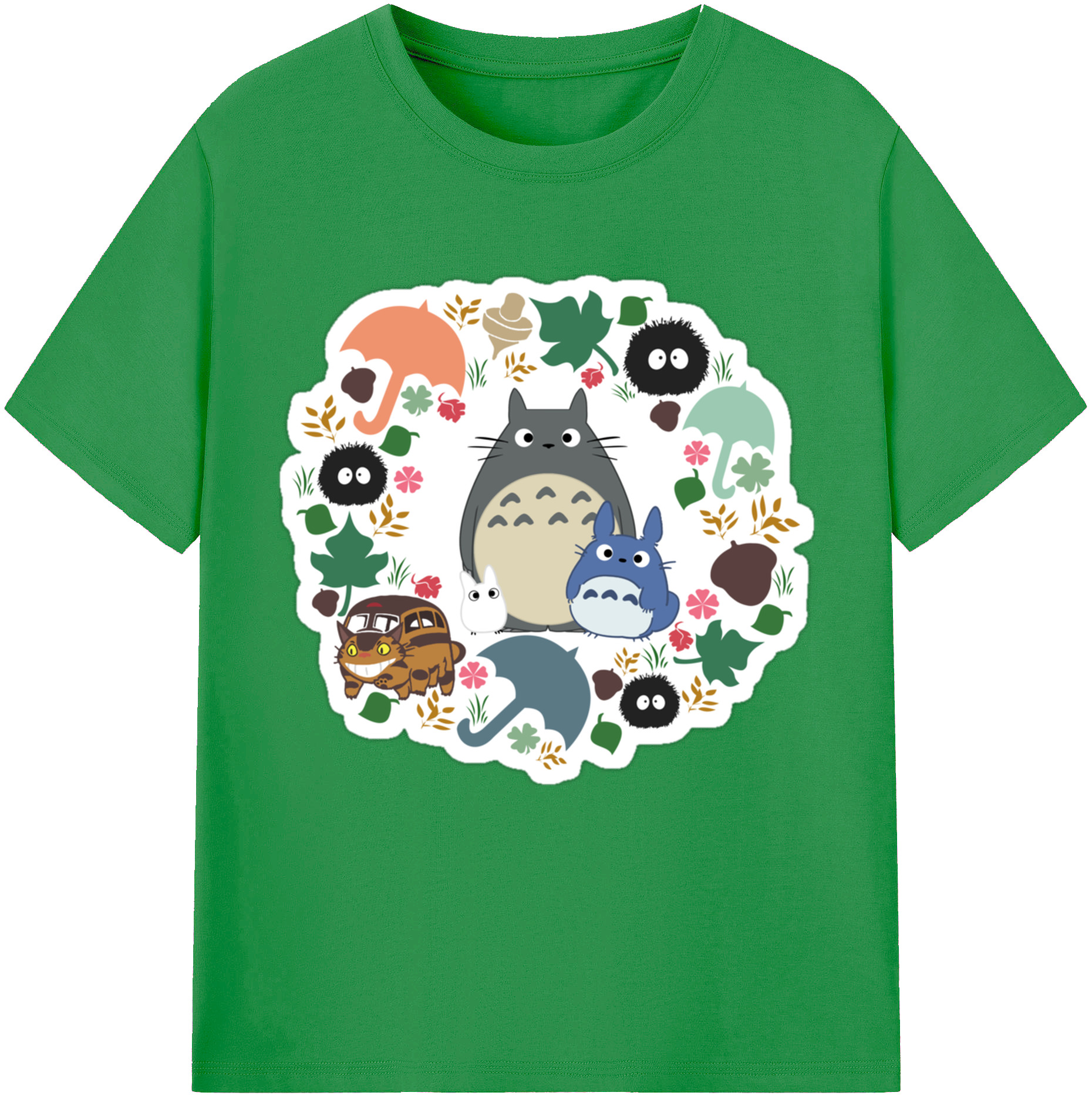 （画像用） となりのトトロ 草壁メイ 草壁サツキ My Neighbor Totoro Satsuki Kusakabe Mei Kusakabe レディースカジュアルプリントTシャツ（綿100％）