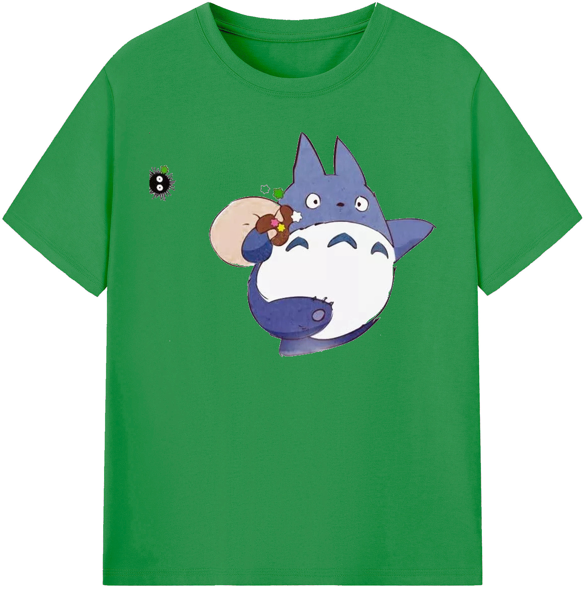 （画像用） となりのトトロ 草壁メイ 草壁サツキ My Neighbor Totoro Satsuki Kusakabe Mei Kusakabe レディースカジュアルプリントTシャツ（綿100％）