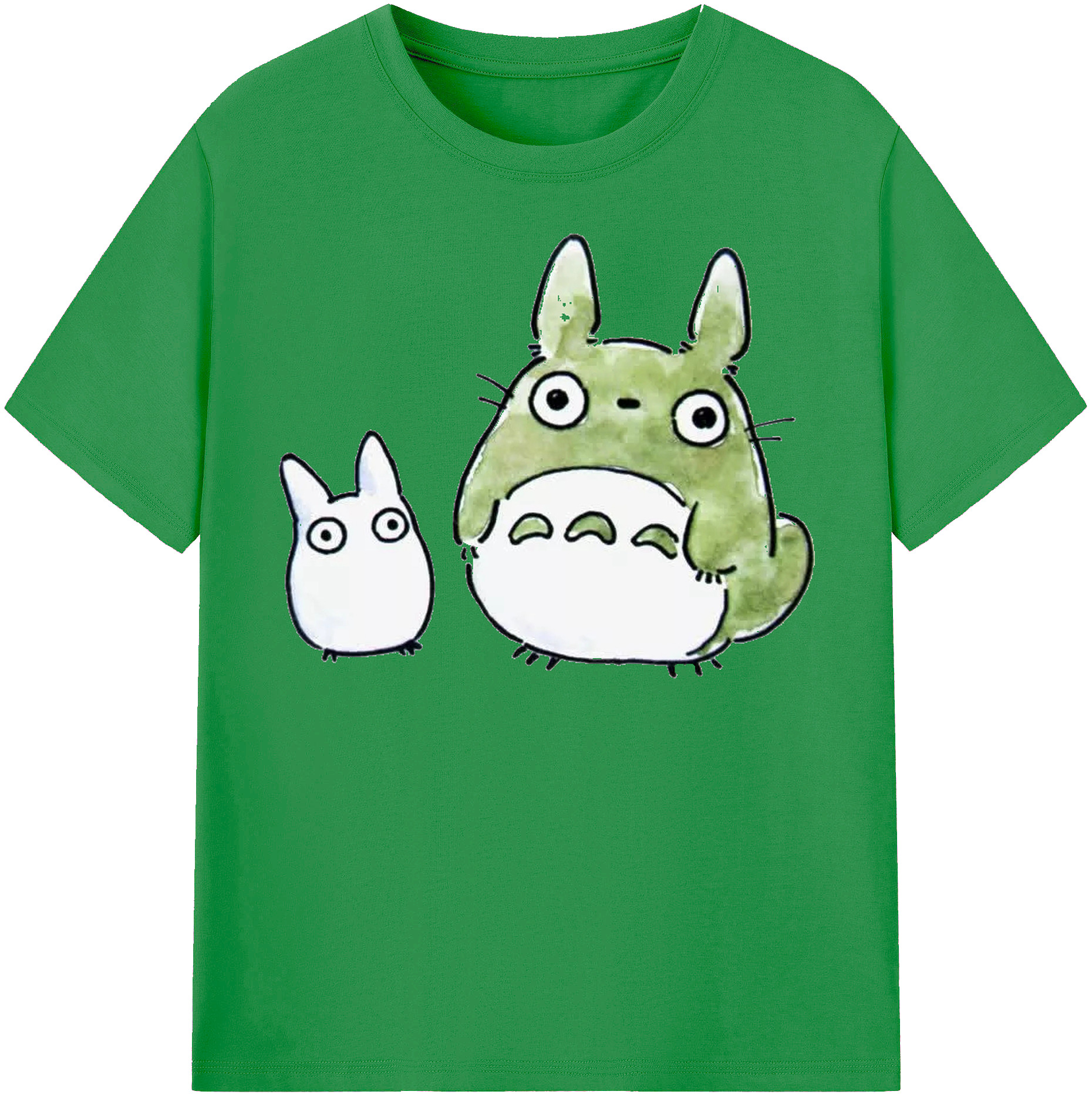 （画像用） となりのトトロ 草壁メイ 草壁サツキ My Neighbor Totoro Satsuki Kusakabe Mei Kusakabe レディースカジュアルプリントTシャツ（綿100％）