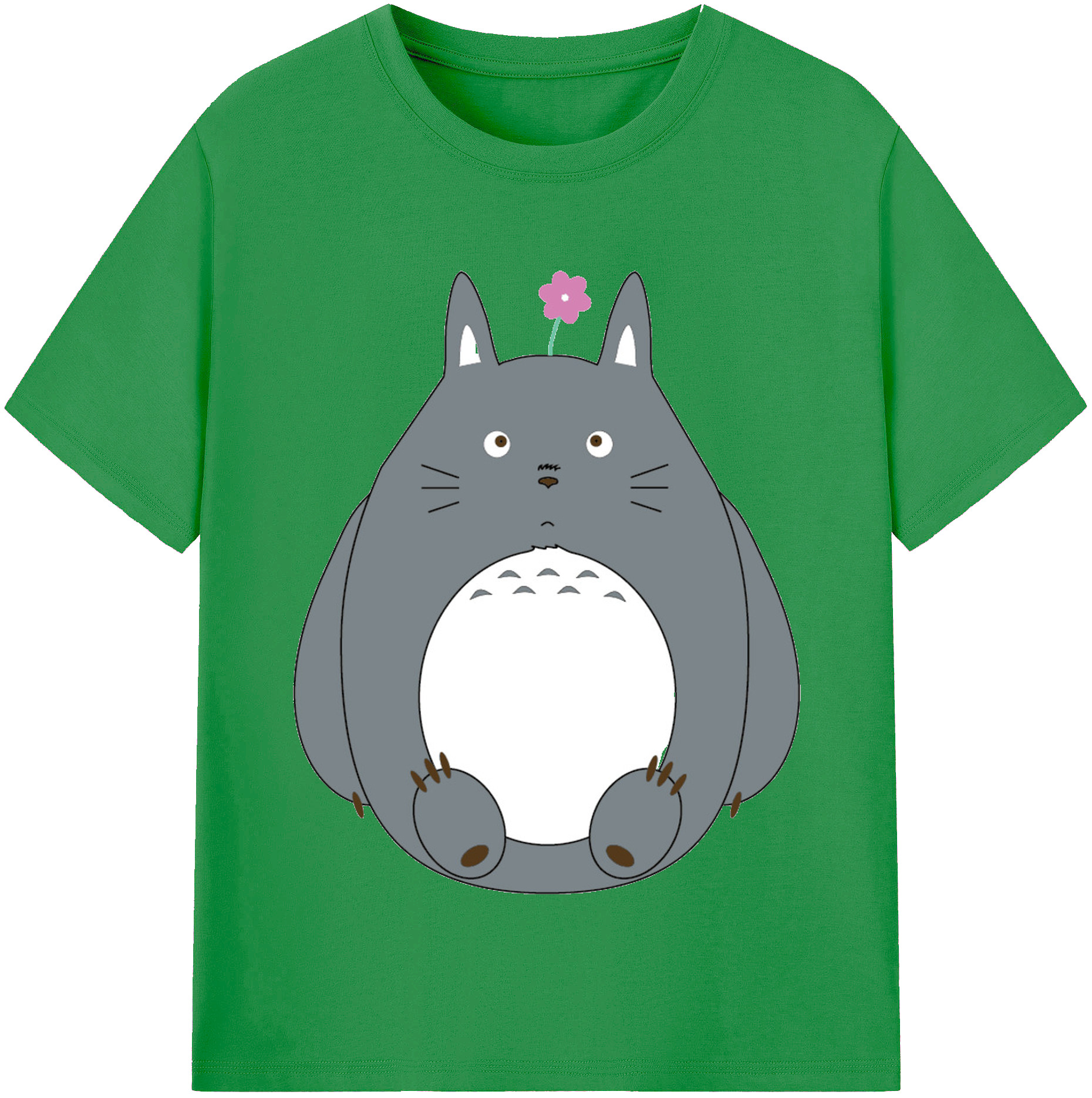 （画像用） となりのトトロ 草壁メイ 草壁サツキ My Neighbor Totoro Satsuki Kusakabe Mei Kusakabe レディースカジュアルプリントTシャツ（綿100％）