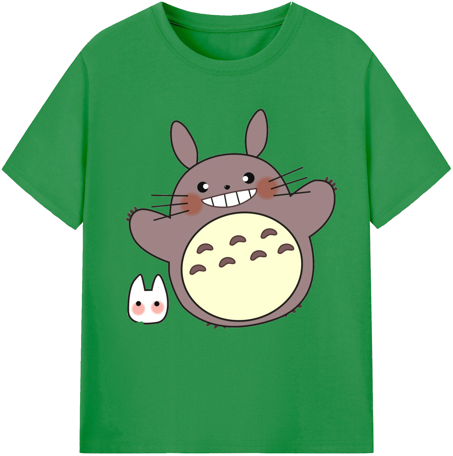 （画像用） となりのトトロ 草壁メイ 草壁サツキ My Neighbor Totoro Satsuki Kusakabe Mei Kusakabe レディースカジュアルプリントTシャツ（綿100％）