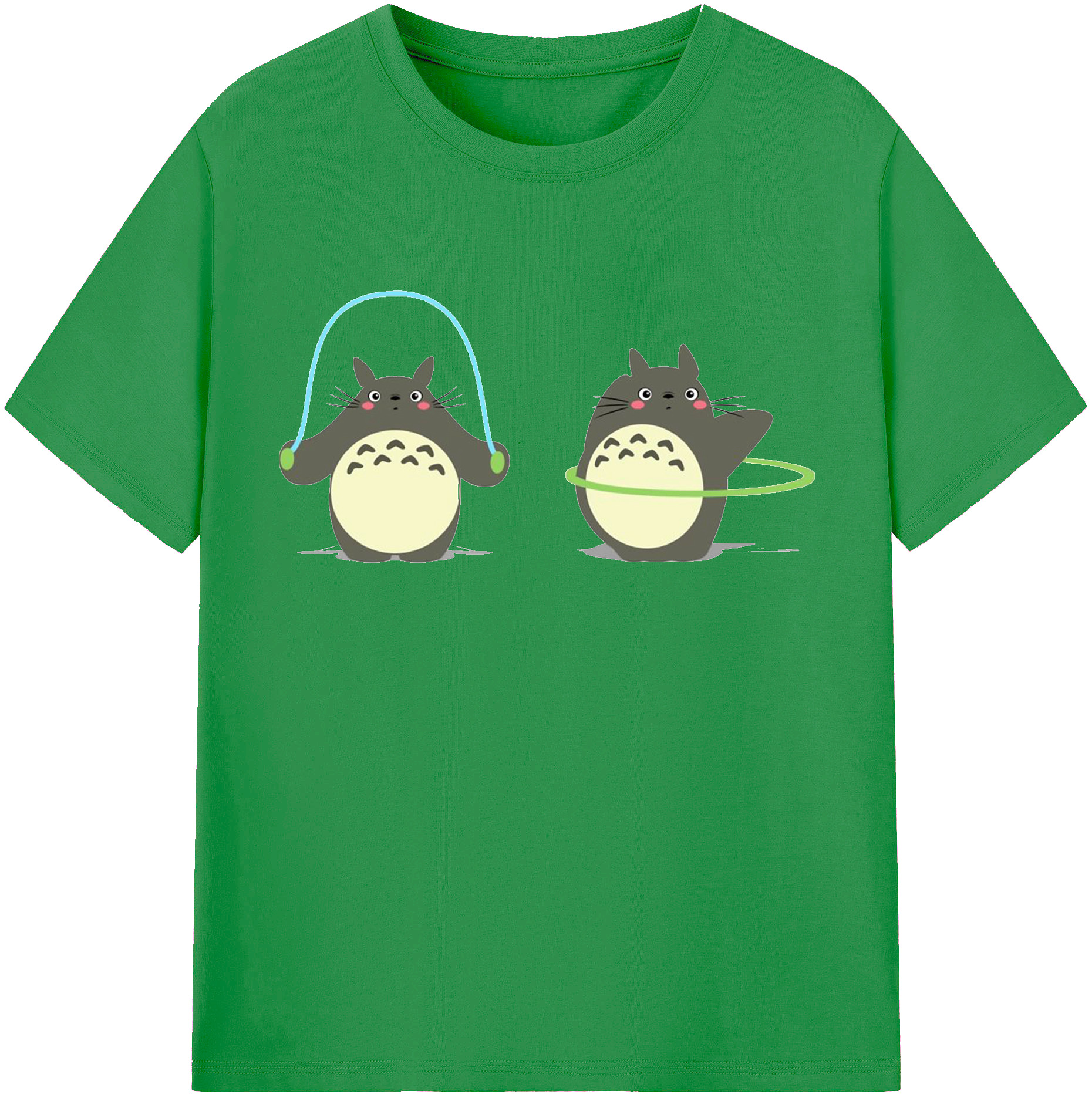 （画像用） となりのトトロ 草壁メイ 草壁サツキ My Neighbor Totoro Satsuki Kusakabe Mei Kusakabe レディースカジュアルプリントTシャツ（綿100％）