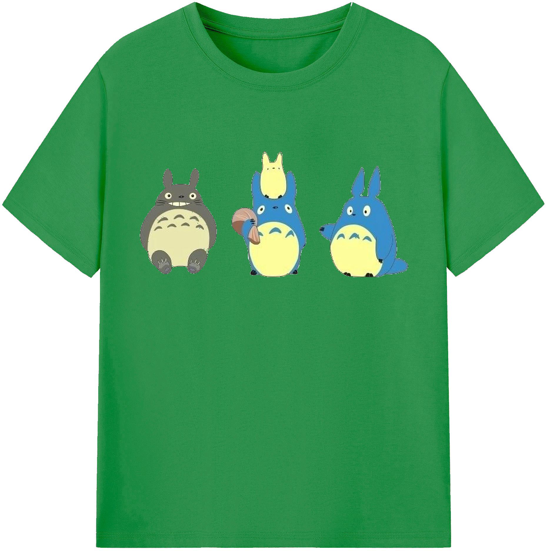 （画像用） となりのトトロ 草壁メイ 草壁サツキ My Neighbor Totoro Satsuki Kusakabe Mei Kusakabe レディースカジュアルプリントTシャツ（綿100％）
