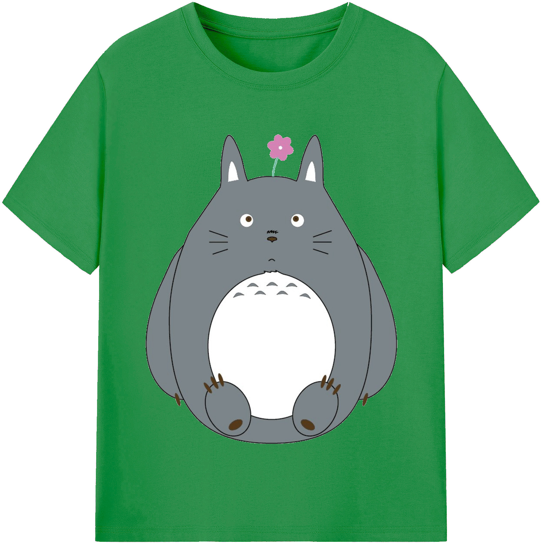 （画像用） となりのトトロ 草壁メイ 草壁サツキ My Neighbor Totoro Satsuki Kusakabe Mei Kusakabe レディースカジュアルプリントTシャツ（綿100％）