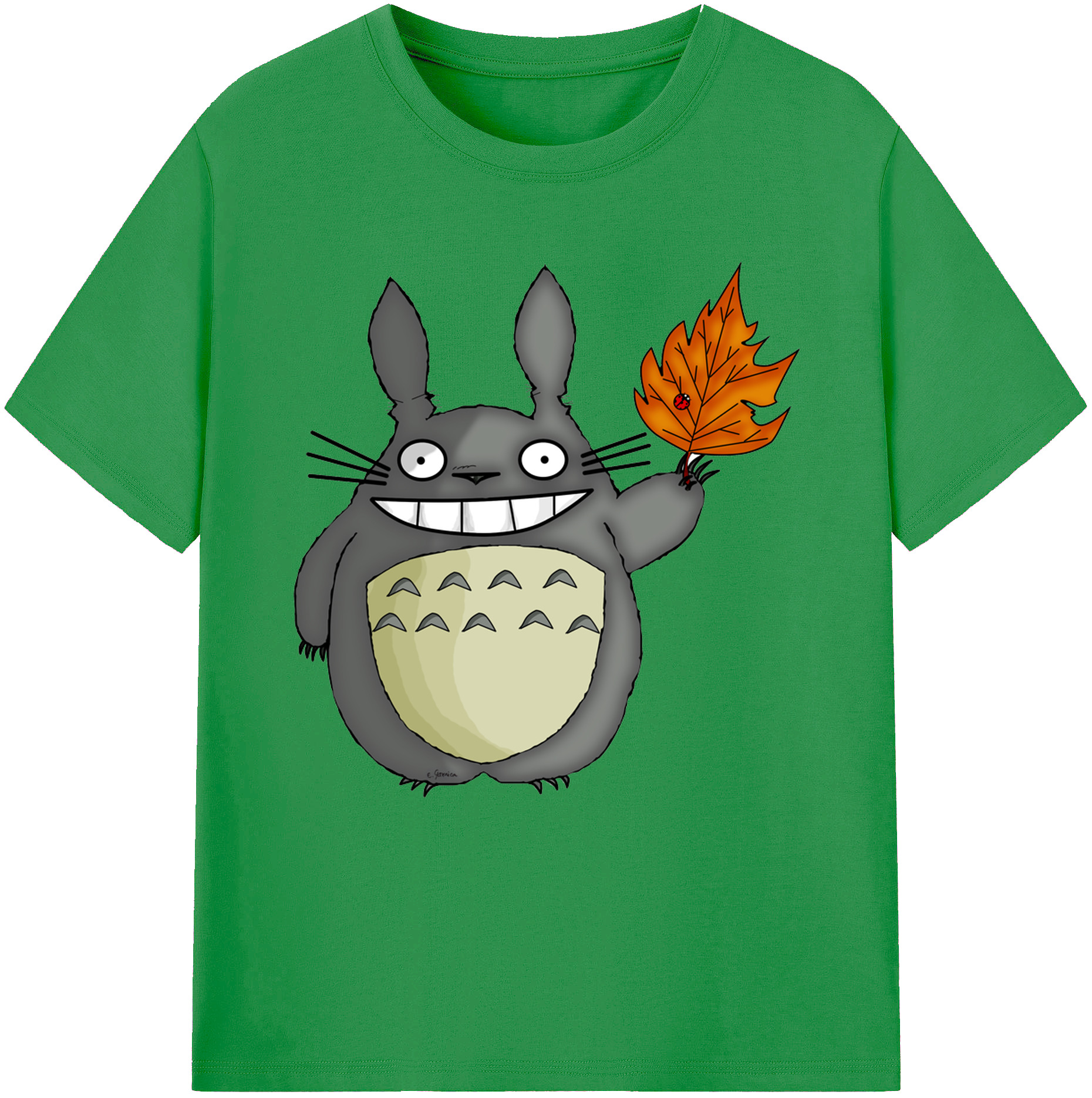 （画像用） となりのトトロ 草壁メイ 草壁サツキ My Neighbor Totoro Satsuki Kusakabe Mei Kusakabe レディースカジュアルプリントTシャツ（綿100％）