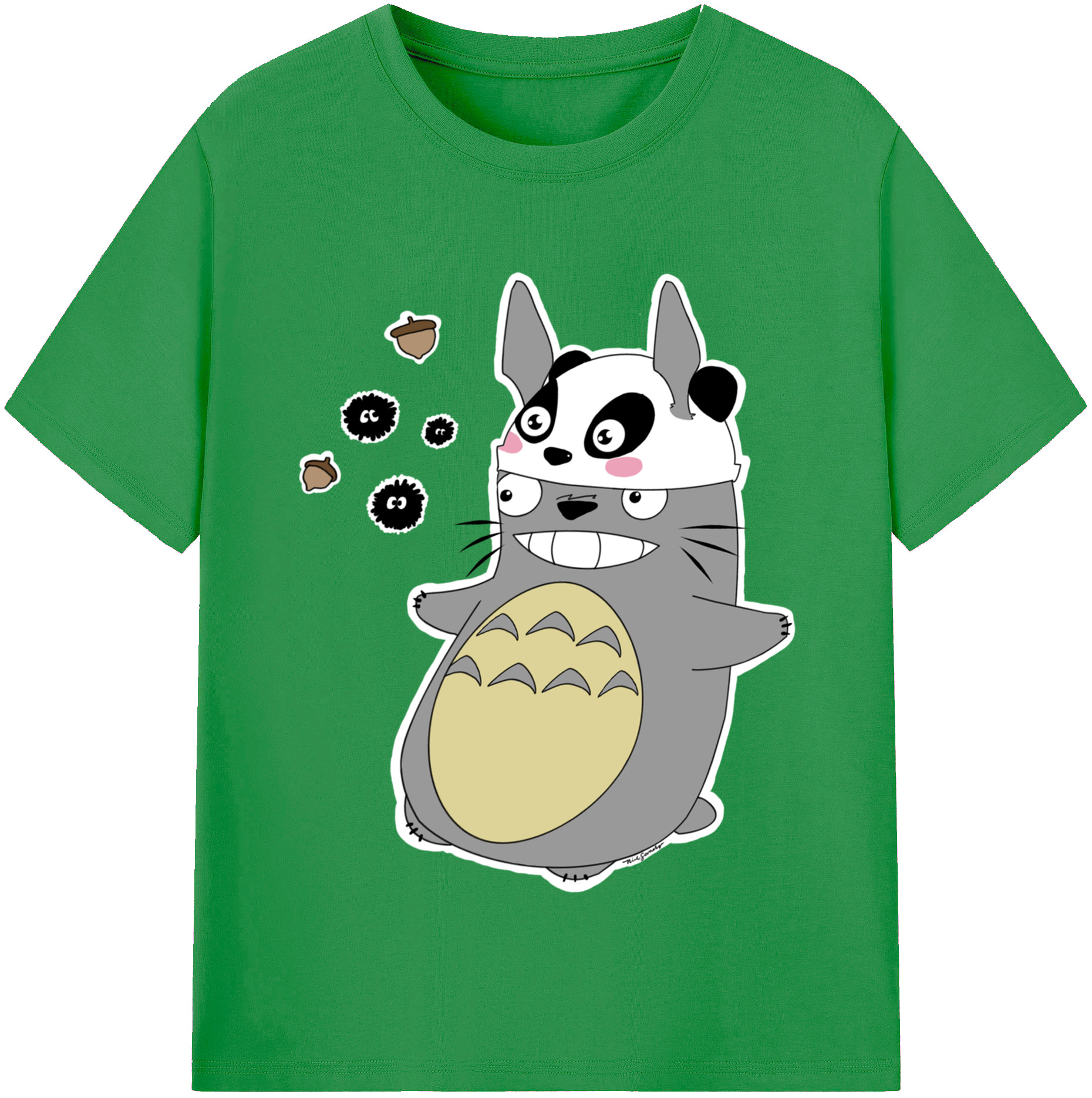 （画像用） となりのトトロ 草壁メイ 草壁サツキ My Neighbor Totoro Satsuki Kusakabe Mei Kusakabe レディースカジュアルプリントTシャツ（綿100％）
