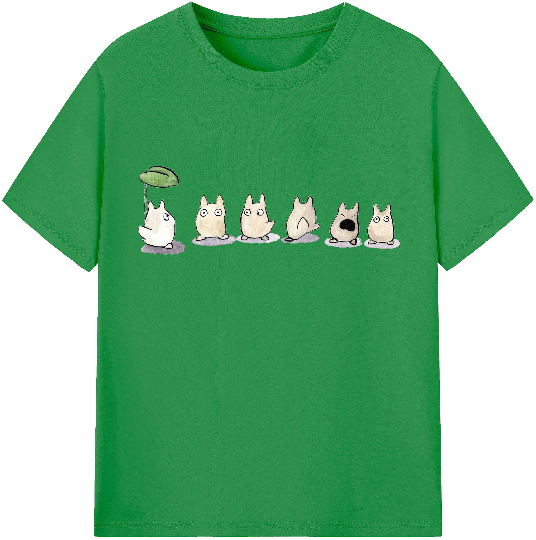 （画像用） となりのトトロ 草壁メイ 草壁サツキ My Neighbor Totoro Satsuki Kusakabe Mei Kusakabe レディースカジュアルプリントTシャツ（綿100％）