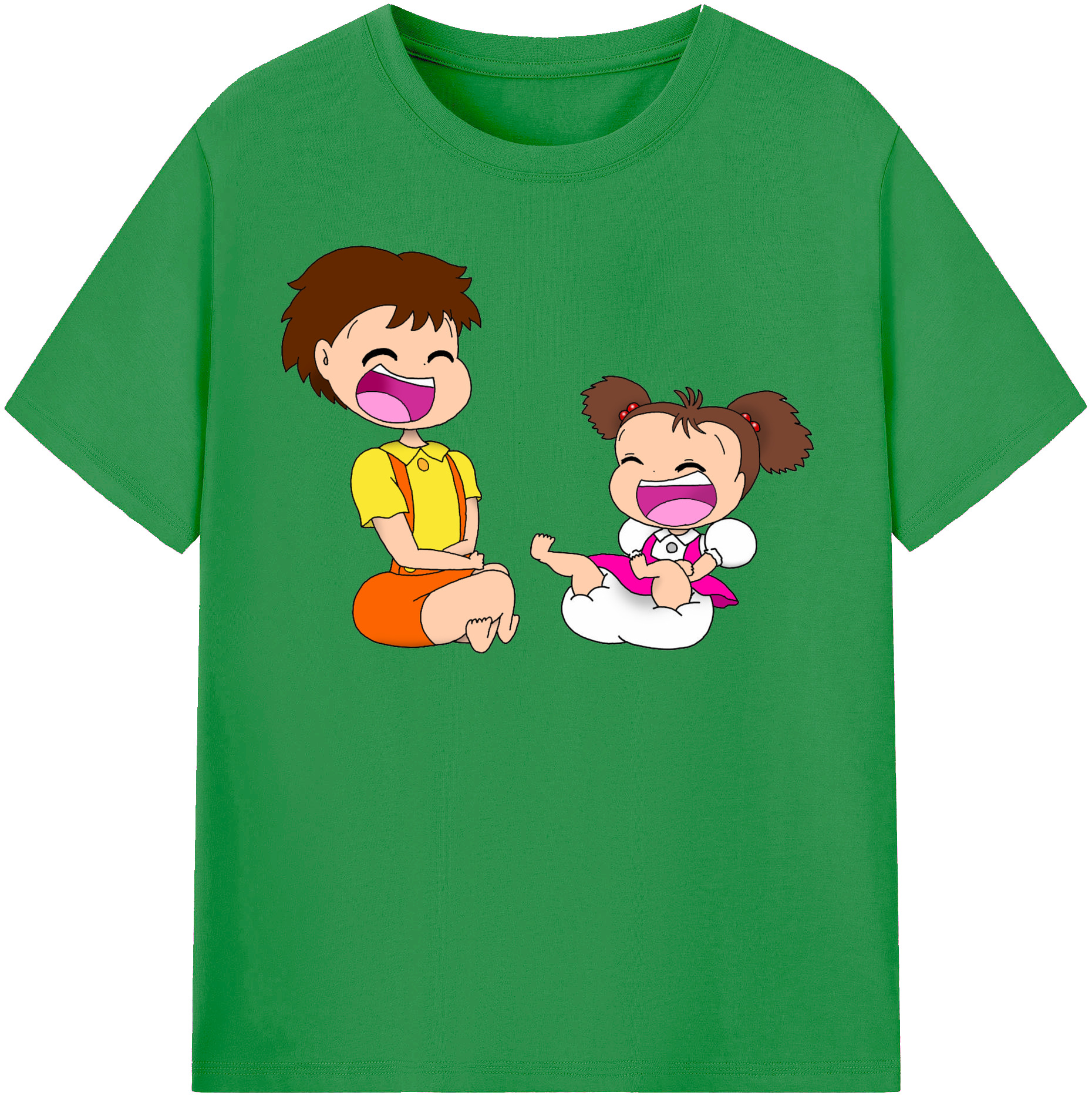 （画像用） となりのトトロ 草壁メイ 草壁サツキ My Neighbor Totoro Satsuki Kusakabe Mei Kusakabe レディースカジュアルプリントTシャツ（綿100％）
