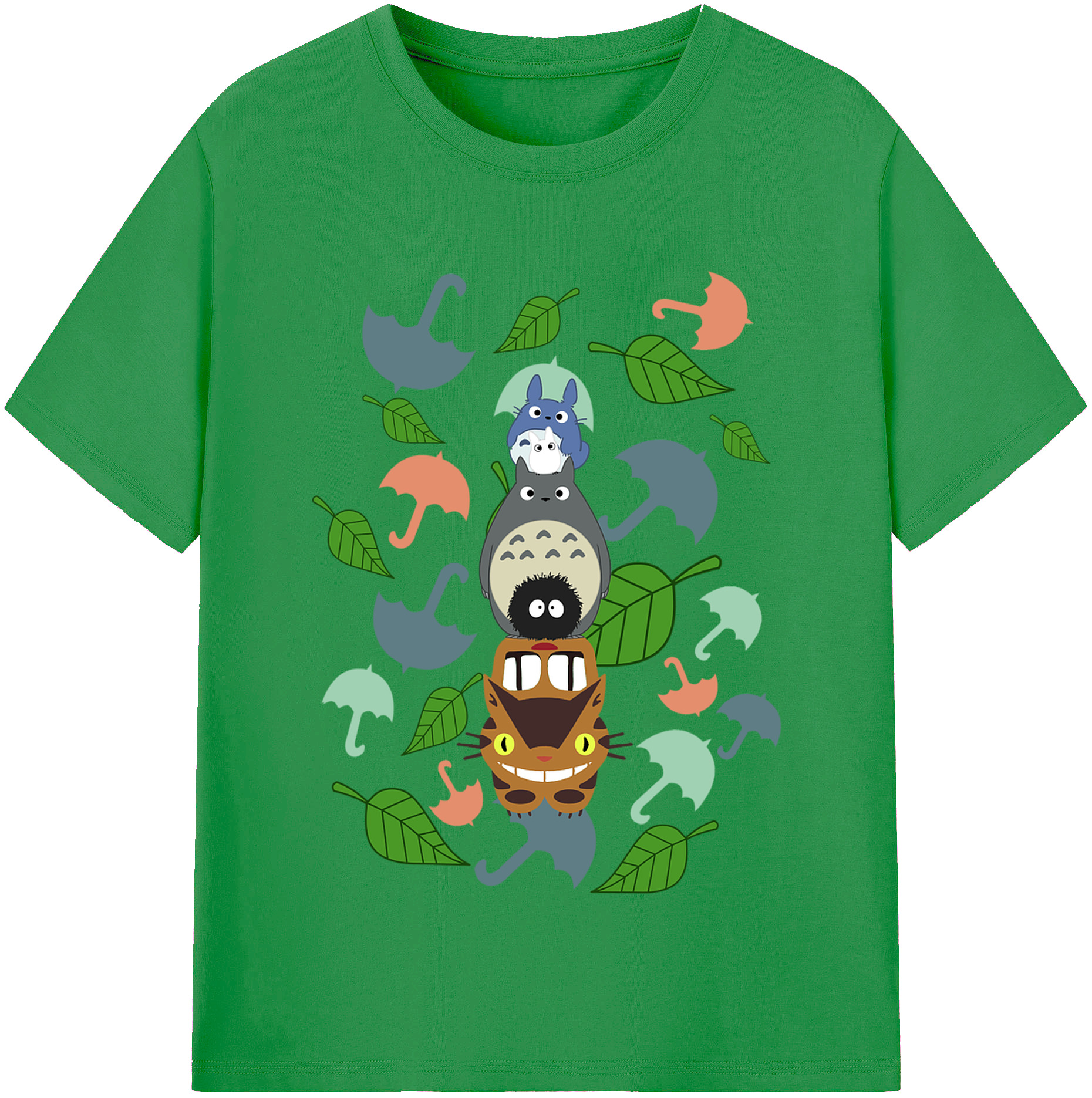 （画像用） となりのトトロ 草壁メイ 草壁サツキ My Neighbor Totoro Satsuki Kusakabe Mei Kusakabe レディースカジュアルプリントTシャツ（綿100％）