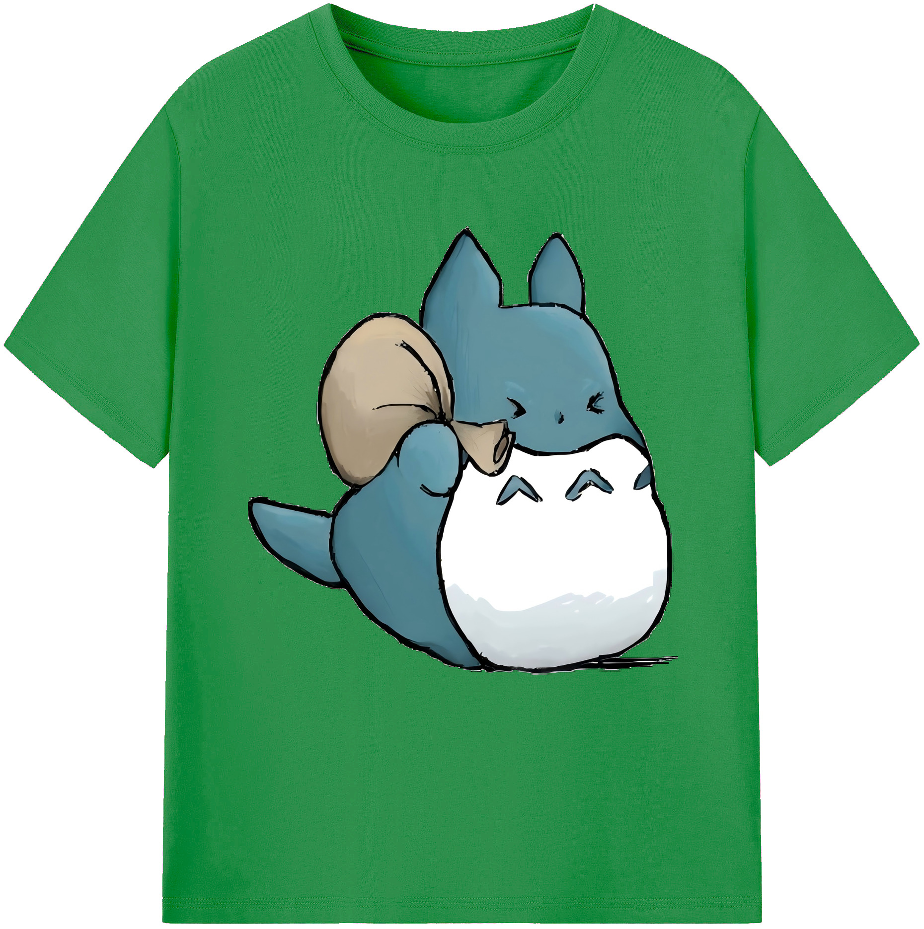 （画像用） となりのトトロ 草壁メイ 草壁サツキ My Neighbor Totoro Satsuki Kusakabe Mei Kusakabe レディースカジュアルプリントTシャツ（綿100％）