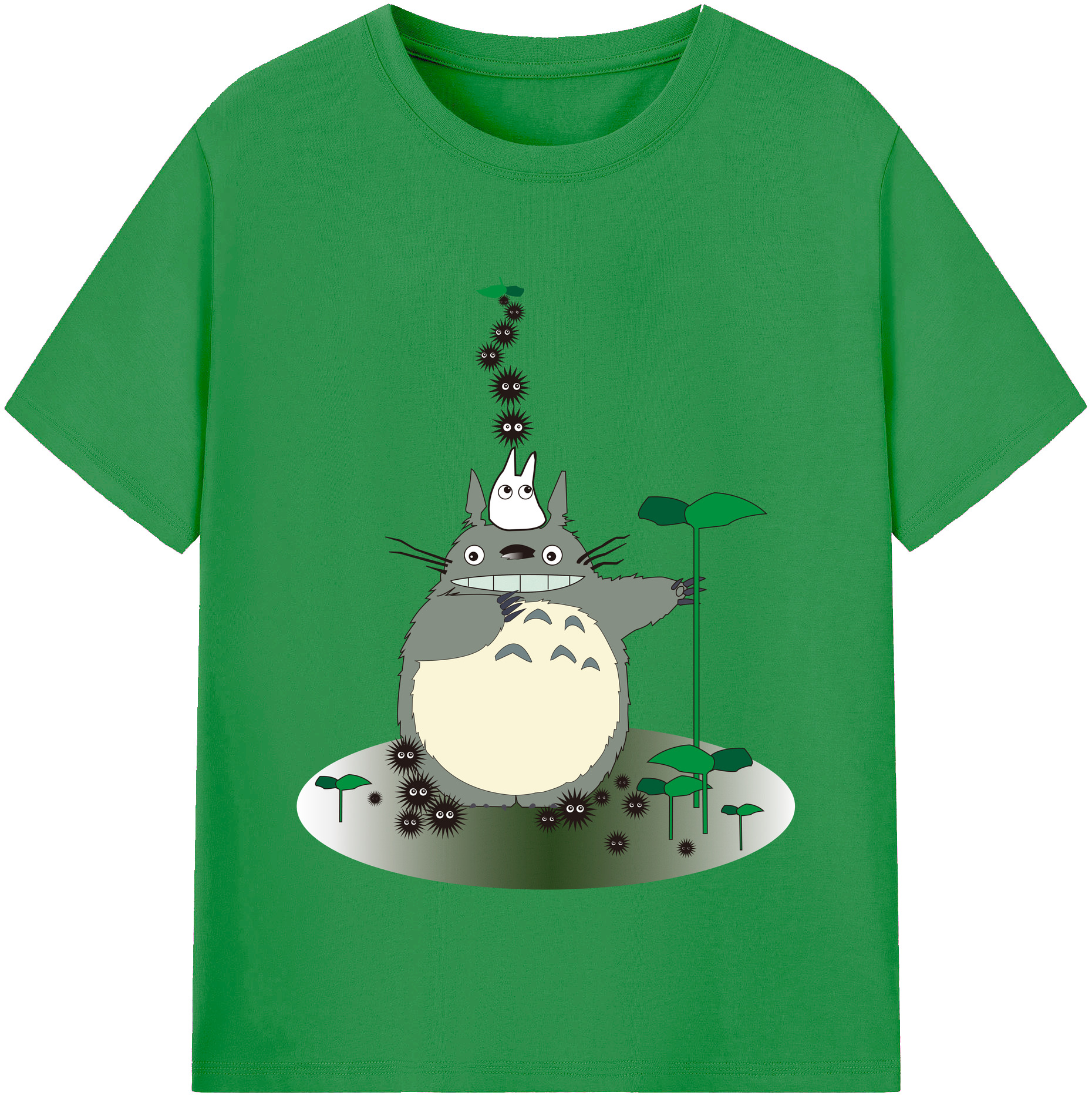 （画像用） となりのトトロ 草壁メイ 草壁サツキ My Neighbor Totoro Satsuki Kusakabe Mei Kusakabe レディースカジュアルプリントTシャツ（綿100％）