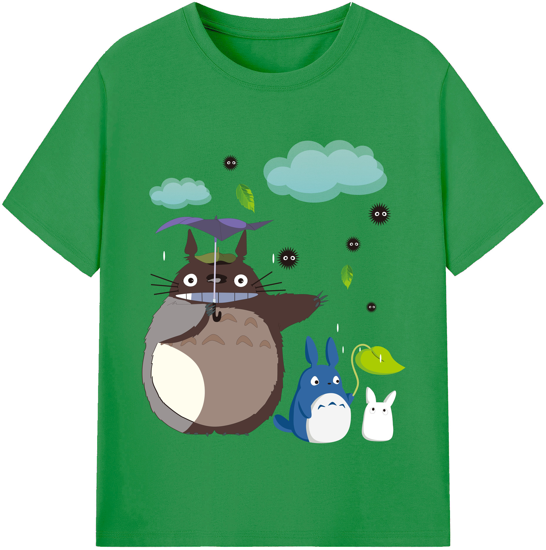 （画像用） となりのトトロ 草壁メイ 草壁サツキ My Neighbor Totoro Satsuki Kusakabe Mei Kusakabe レディースカジュアルプリントTシャツ（綿100％）