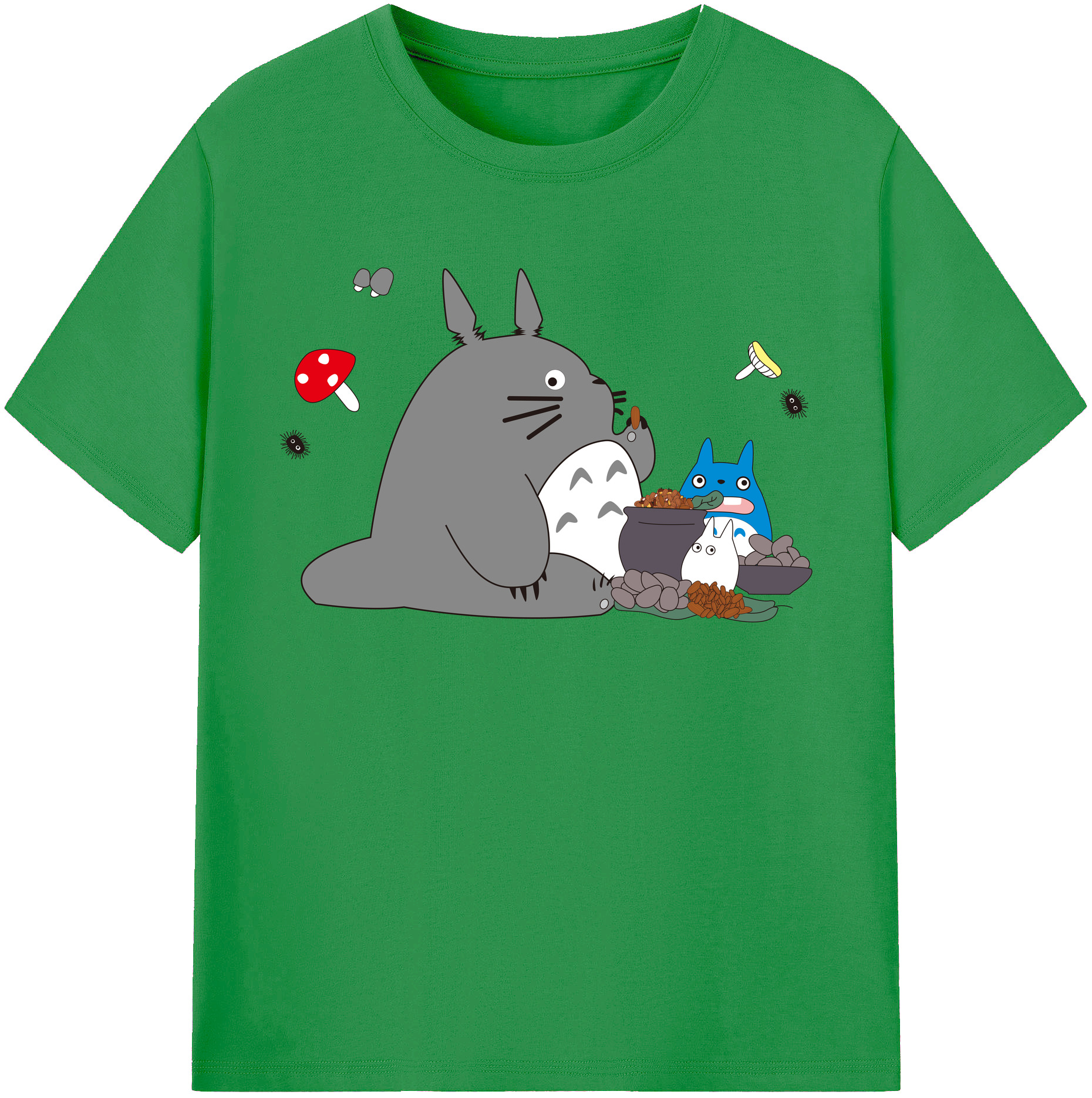（画像用） となりのトトロ 草壁メイ 草壁サツキ My Neighbor Totoro Satsuki Kusakabe Mei Kusakabe レディースカジュアルプリントTシャツ（綿100％）