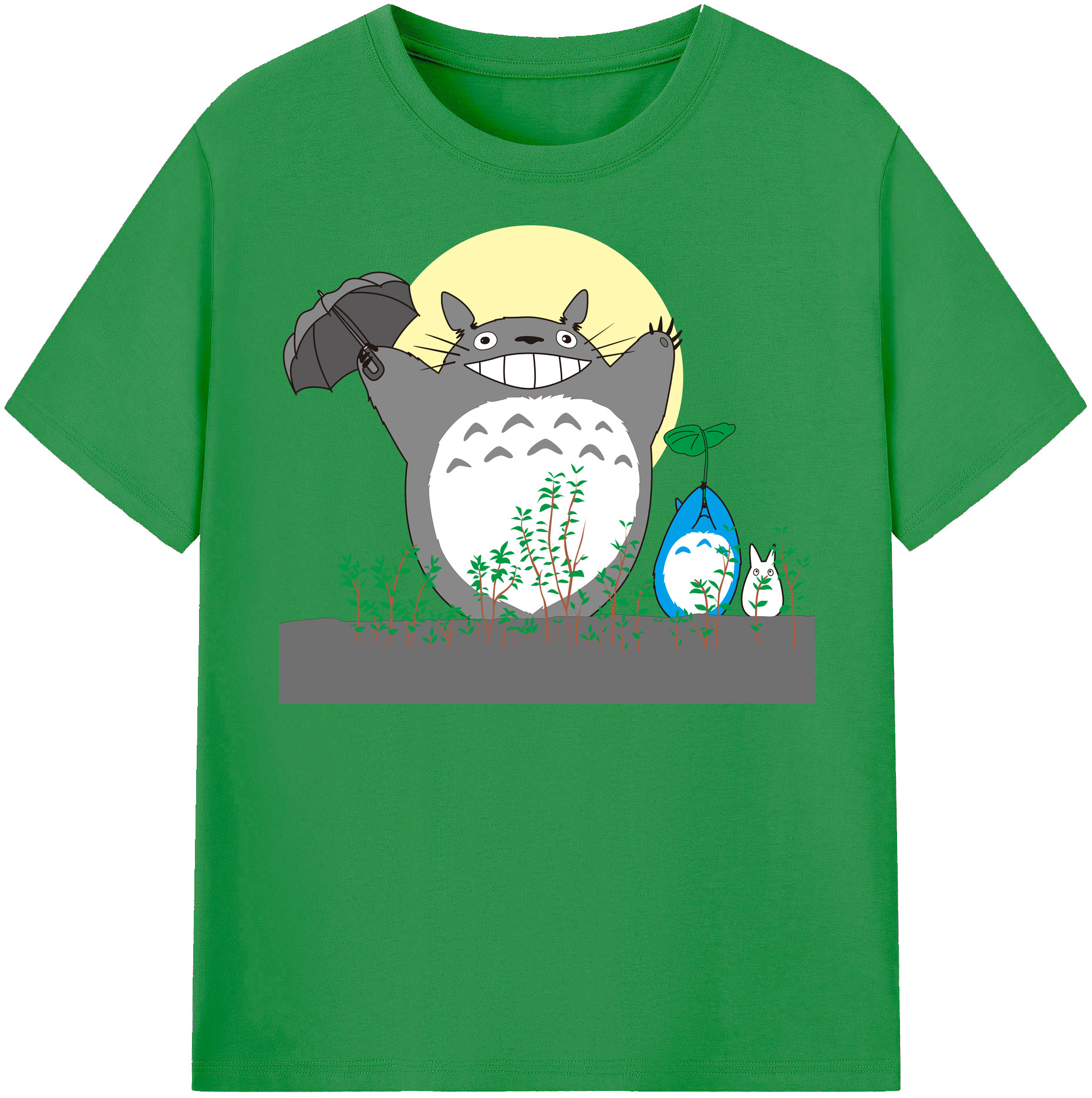 （画像用） となりのトトロ 草壁メイ 草壁サツキ My Neighbor Totoro Satsuki Kusakabe Mei Kusakabe レディースカジュアルプリントTシャツ（綿100％）