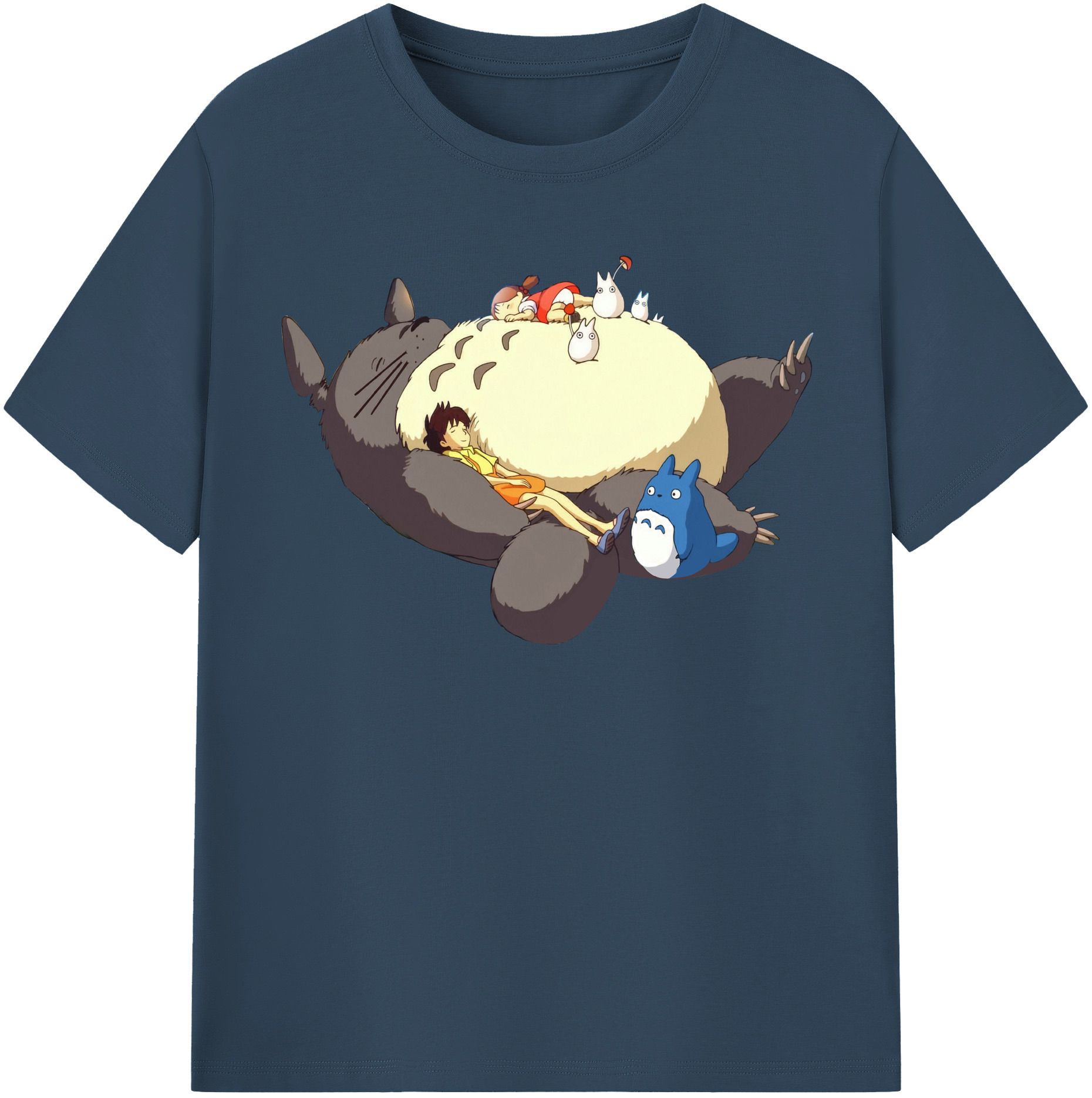 （画像用） となりのトトロ 草壁メイ 草壁サツキ My Neighbor Totoro Satsuki Kusakabe Mei Kusakabe レディースカジュアルプリントTシャツ（綿100％）