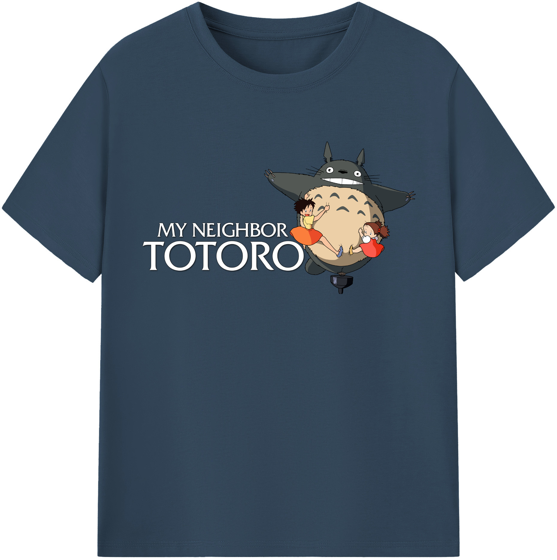 （画像用） となりのトトロ 草壁メイ 草壁サツキ My Neighbor Totoro Satsuki Kusakabe Mei Kusakabe レディースカジュアルプリントTシャツ（綿100％）