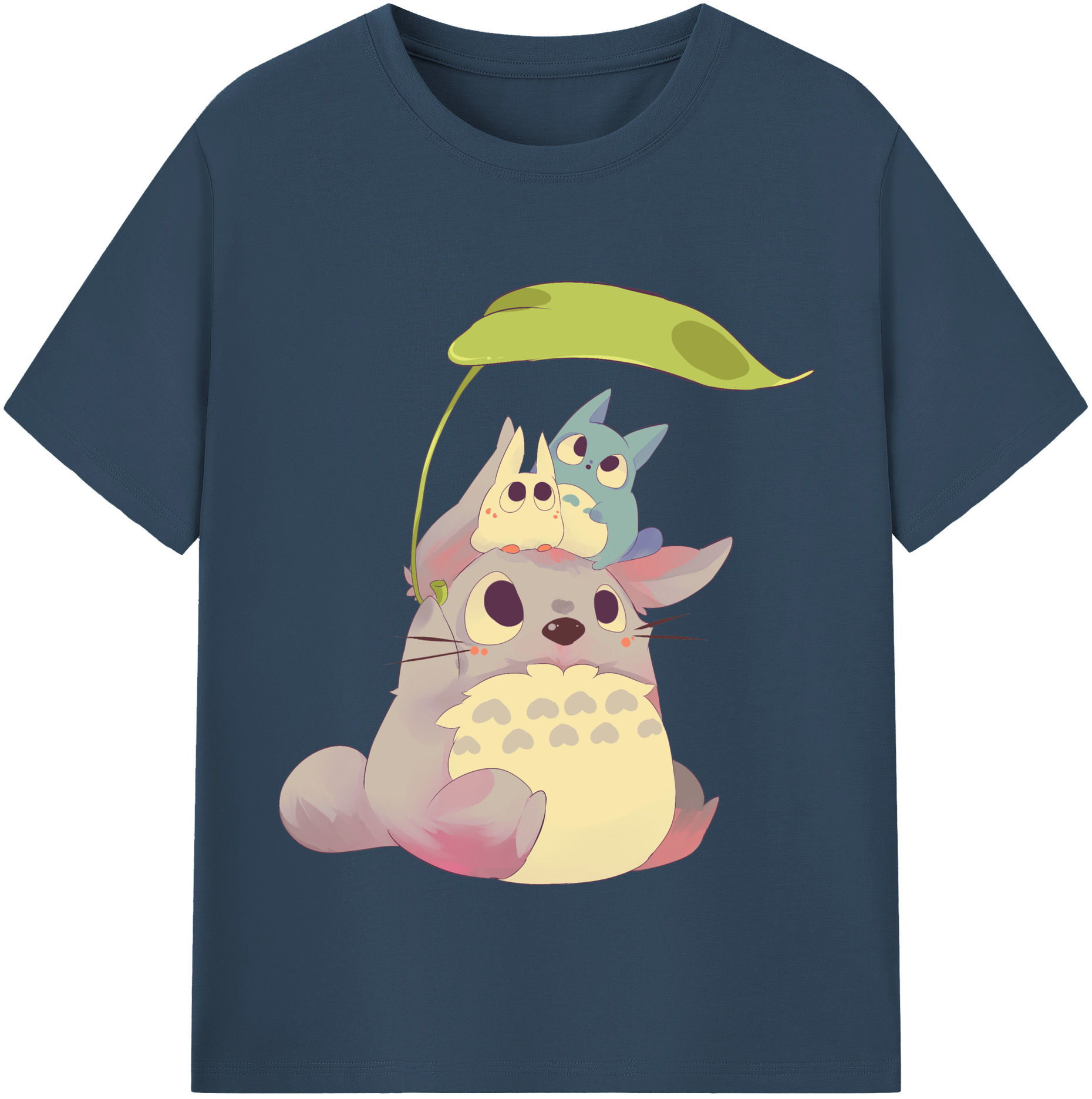 （画像用） となりのトトロ 草壁メイ 草壁サツキ My Neighbor Totoro Satsuki Kusakabe Mei Kusakabe レディースカジュアルプリントTシャツ（綿100％）