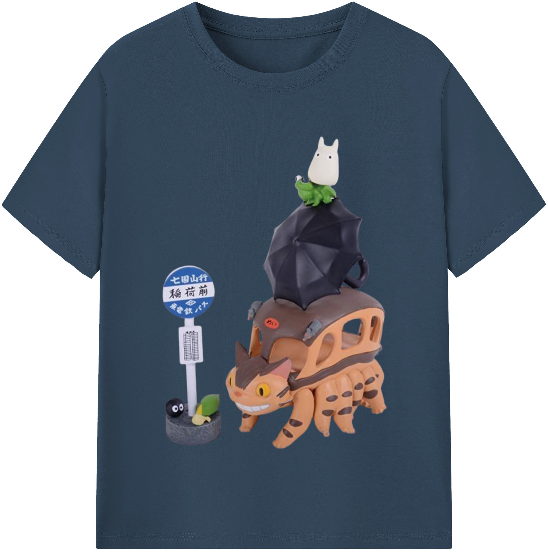（画像用） となりのトトロ 草壁メイ 草壁サツキ My Neighbor Totoro Satsuki Kusakabe Mei Kusakabe レディースカジュアルプリントTシャツ（綿100％）
