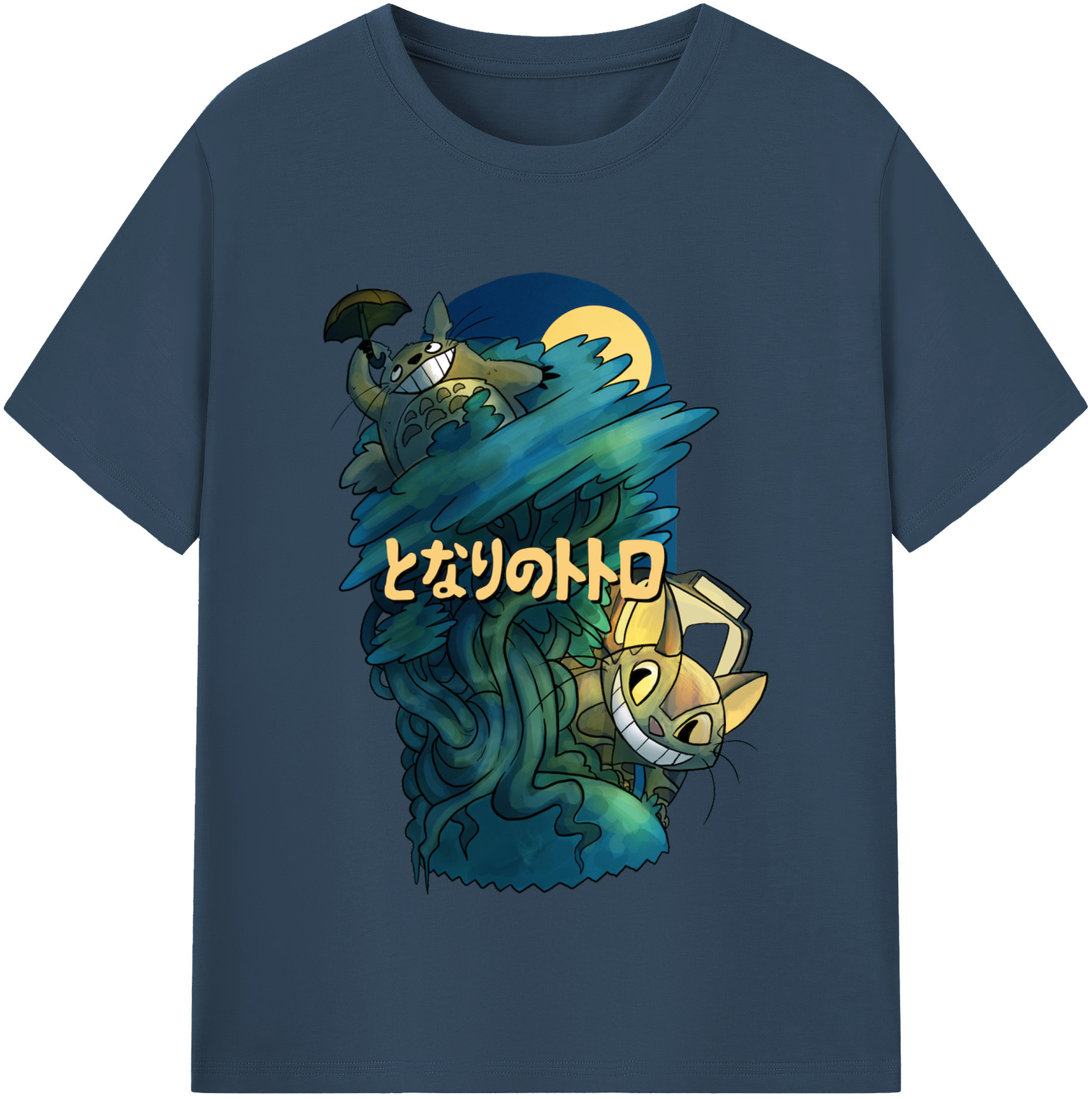 （画像用） となりのトトロ 草壁メイ 草壁サツキ My Neighbor Totoro Satsuki Kusakabe Mei Kusakabe レディースカジュアルプリントTシャツ（綿100％）