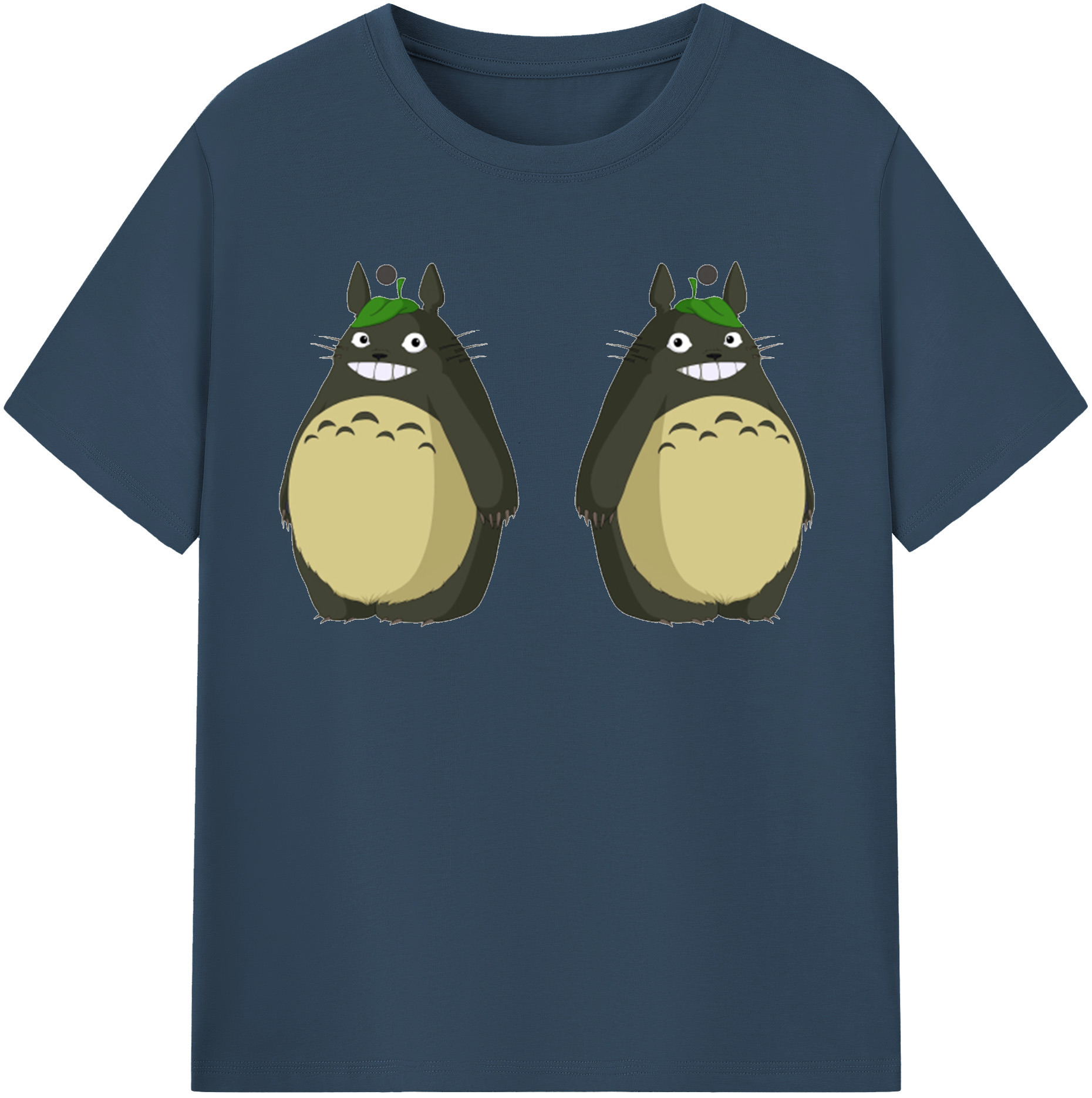 （画像用） となりのトトロ 草壁メイ 草壁サツキ My Neighbor Totoro Satsuki Kusakabe Mei Kusakabe レディースカジュアルプリントTシャツ（綿100％）