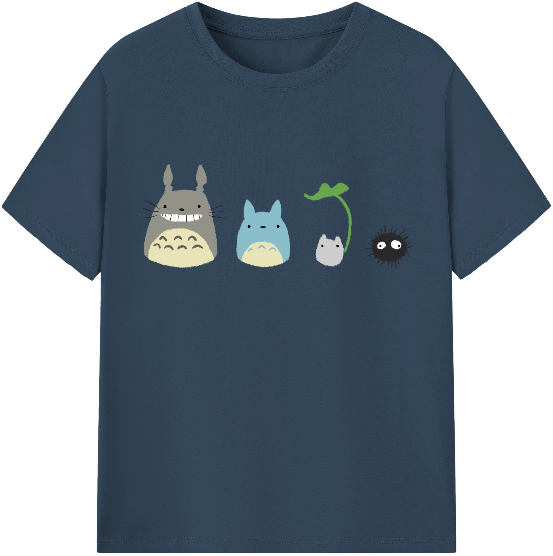 （画像用） となりのトトロ 草壁メイ 草壁サツキ My Neighbor Totoro Satsuki Kusakabe Mei Kusakabe レディースカジュアルプリントTシャツ（綿100％）