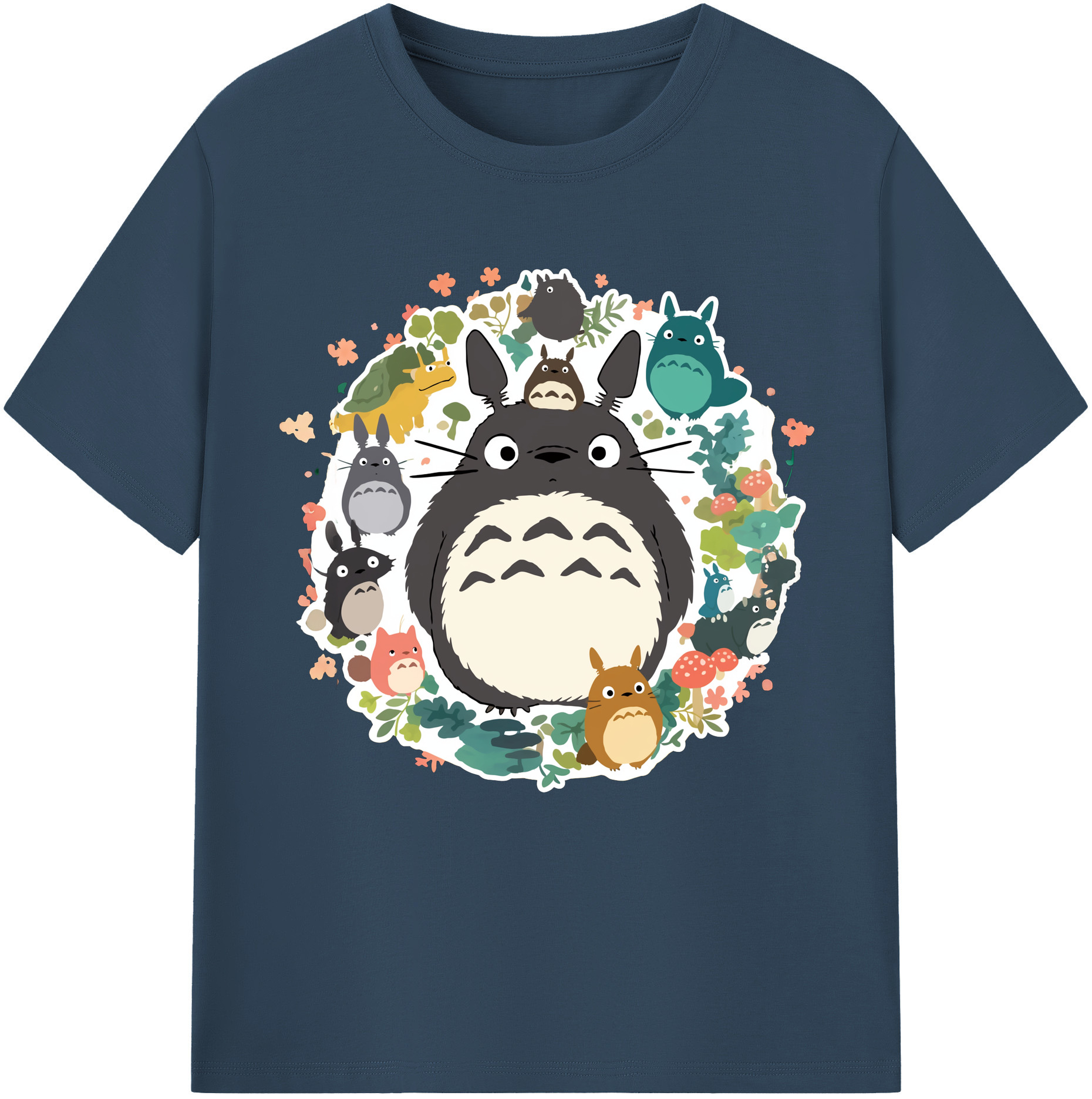 （画像用） となりのトトロ 草壁メイ 草壁サツキ My Neighbor Totoro Satsuki Kusakabe Mei Kusakabe レディースカジュアルプリントTシャツ（綿100％）