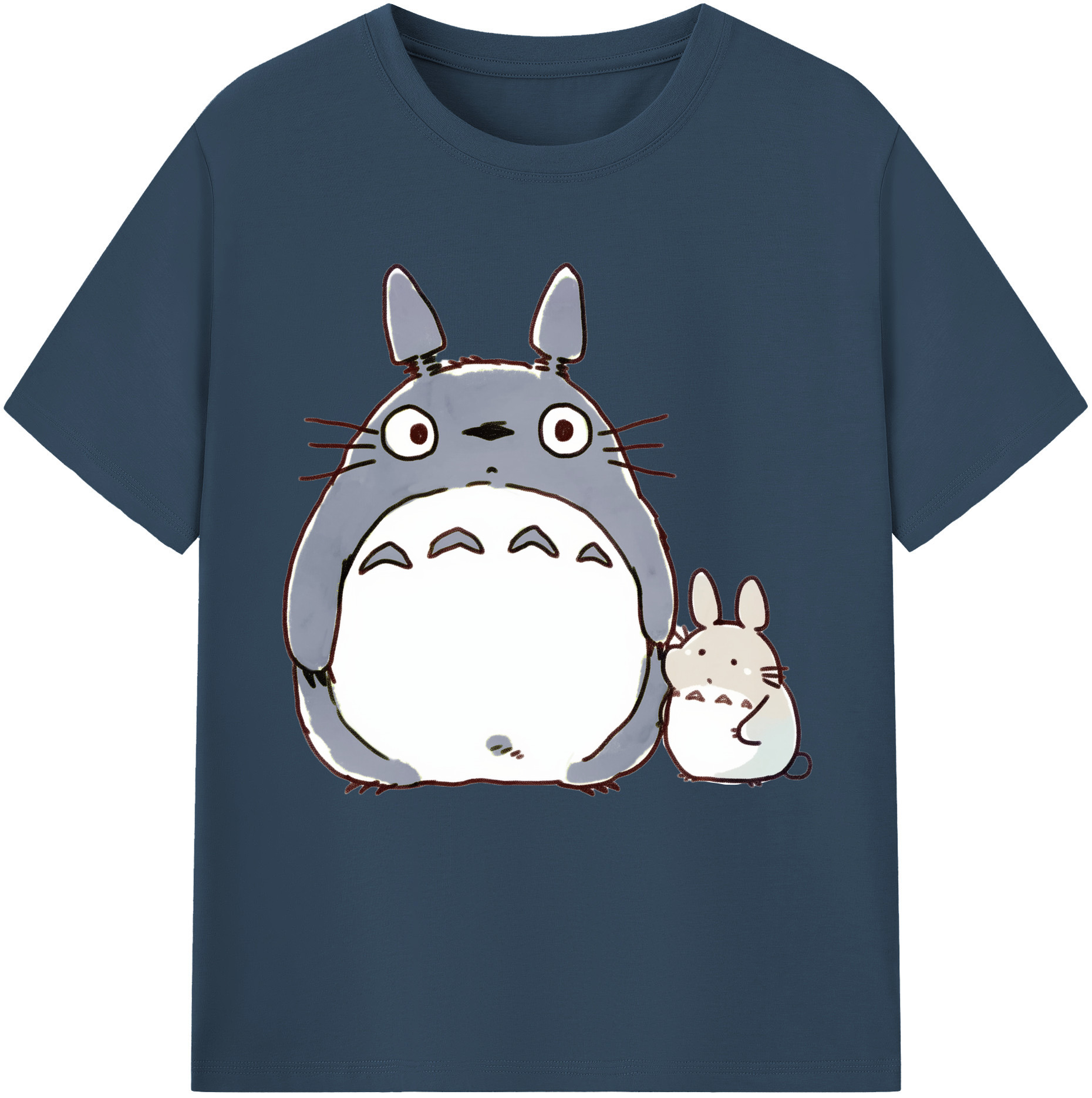 （画像用） となりのトトロ 草壁メイ 草壁サツキ My Neighbor Totoro Satsuki Kusakabe Mei Kusakabe レディースカジュアルプリントTシャツ（綿100％）