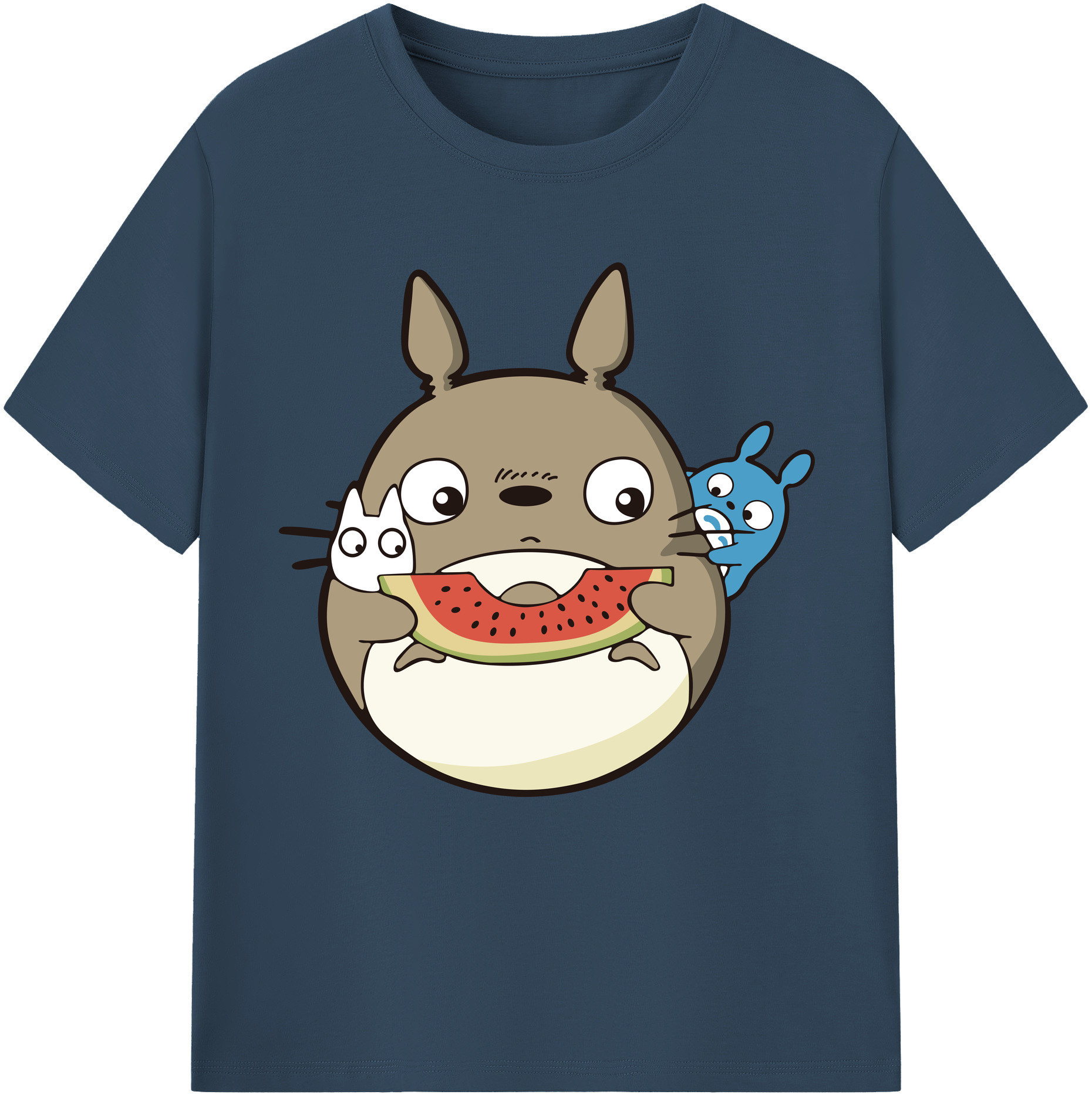（画像用） となりのトトロ 草壁メイ 草壁サツキ My Neighbor Totoro Satsuki Kusakabe Mei Kusakabe レディースカジュアルプリントTシャツ（綿100％）