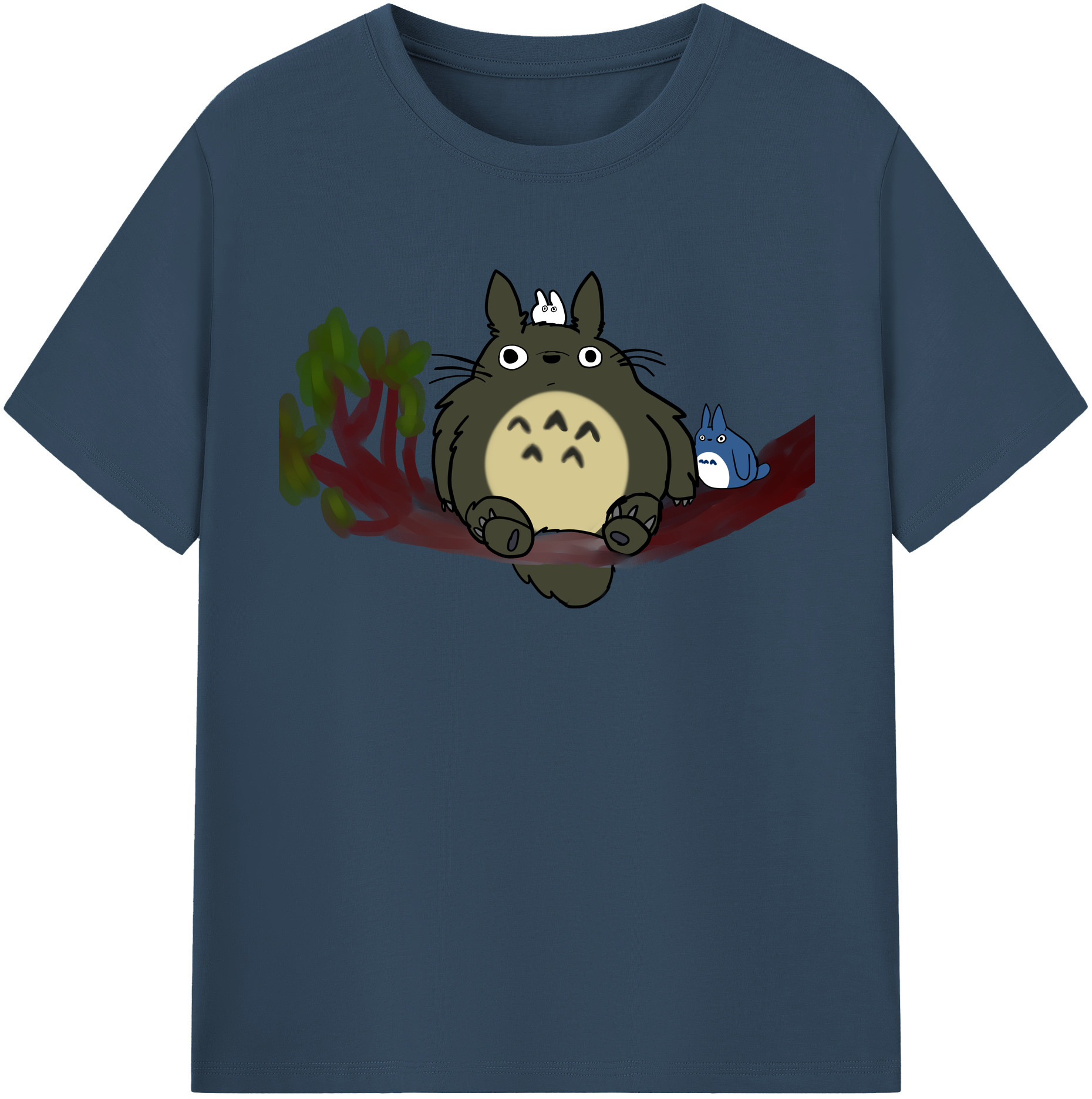（画像用） となりのトトロ 草壁メイ 草壁サツキ My Neighbor Totoro Satsuki Kusakabe Mei Kusakabe レディースカジュアルプリントTシャツ（綿100％）