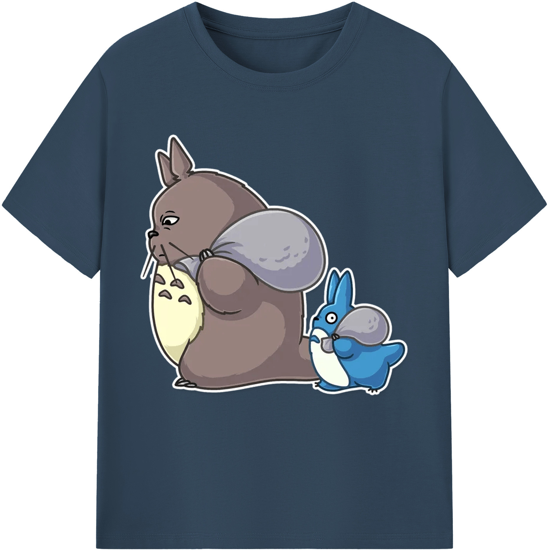 （画像用） となりのトトロ 草壁メイ 草壁サツキ My Neighbor Totoro Satsuki Kusakabe Mei Kusakabe レディースカジュアルプリントTシャツ（綿100％）