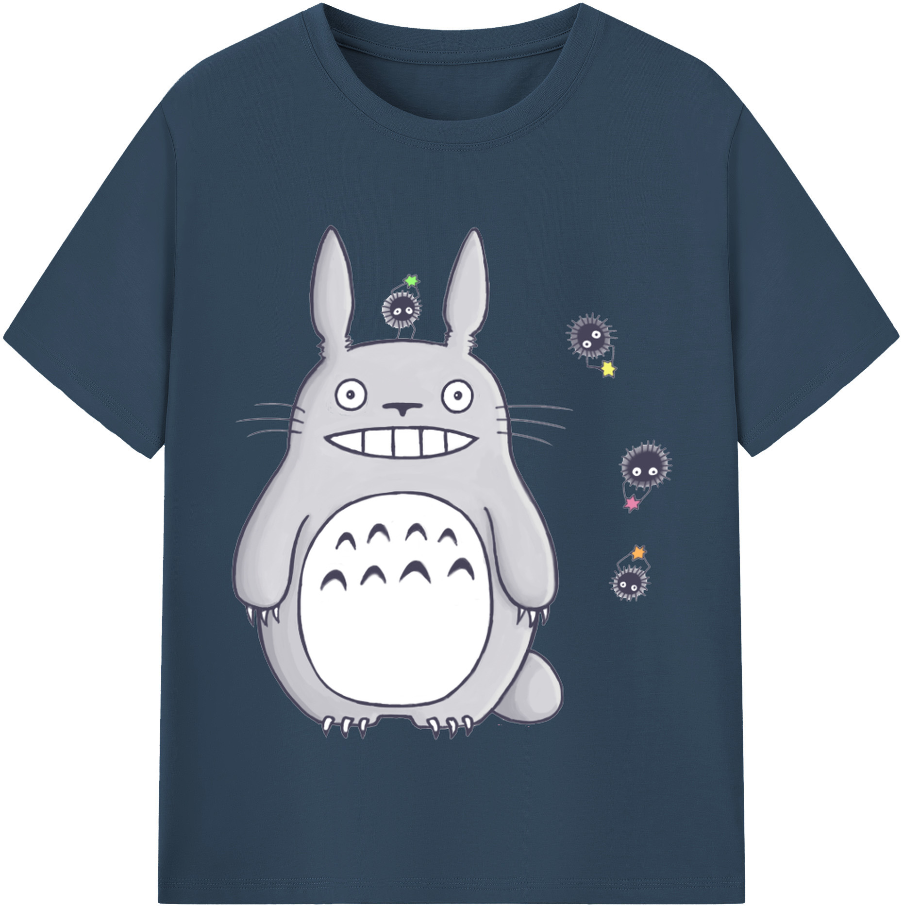 （画像用） となりのトトロ 草壁メイ 草壁サツキ My Neighbor Totoro Satsuki Kusakabe Mei Kusakabe レディースカジュアルプリントTシャツ（綿100％）
