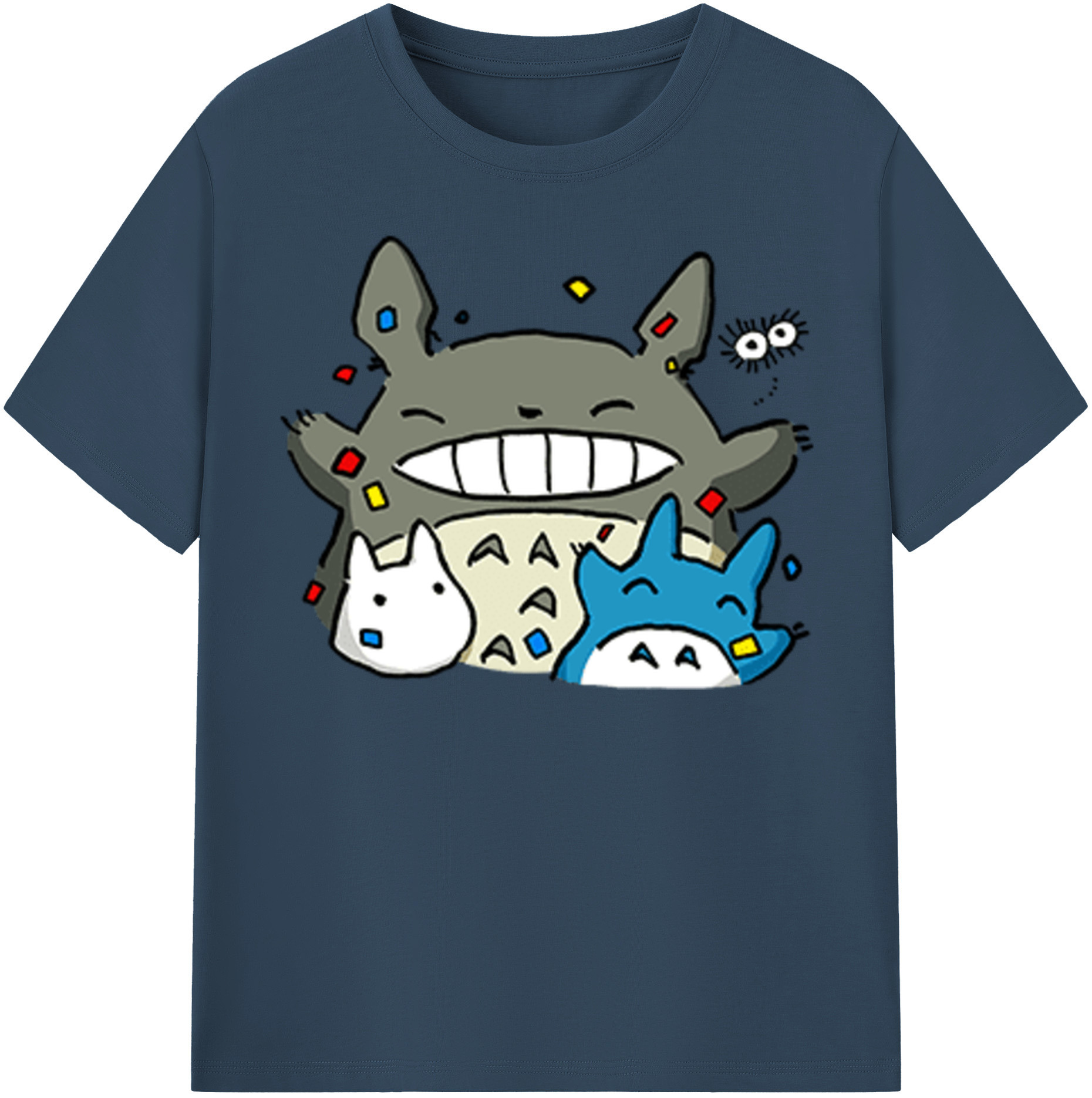 （画像用） となりのトトロ 草壁メイ 草壁サツキ My Neighbor Totoro Satsuki Kusakabe Mei Kusakabe レディースカジュアルプリントTシャツ（綿100％）