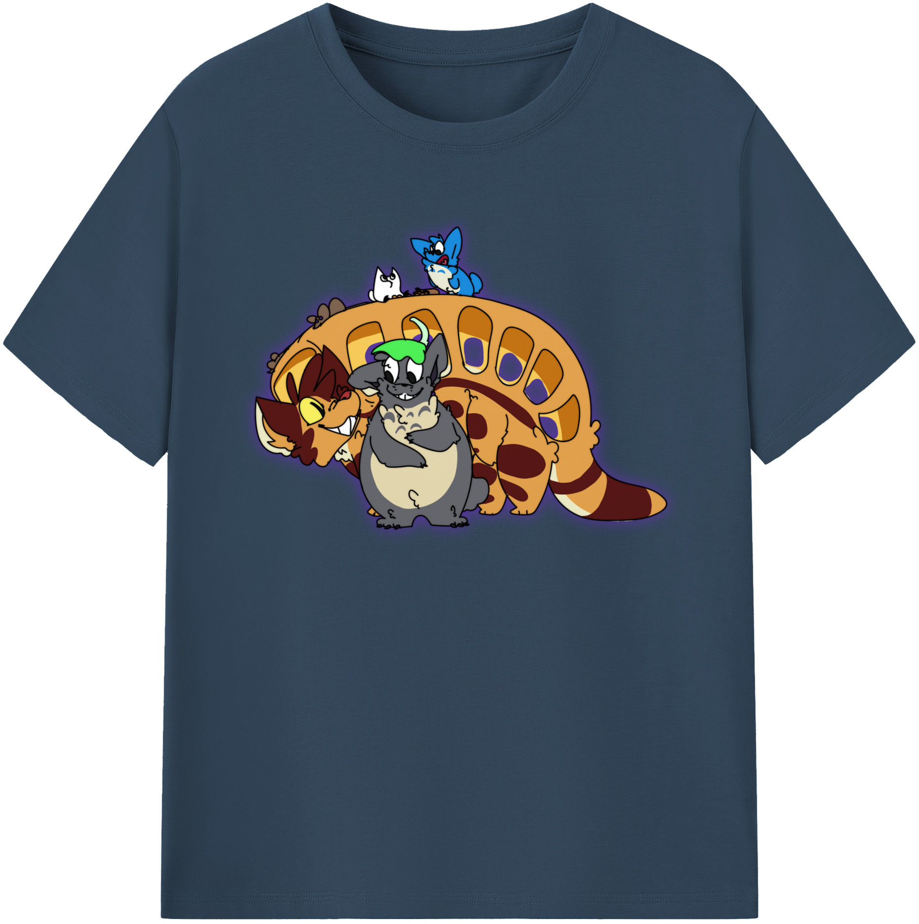 （画像用） となりのトトロ 草壁メイ 草壁サツキ My Neighbor Totoro Satsuki Kusakabe Mei Kusakabe レディースカジュアルプリントTシャツ（綿100％）