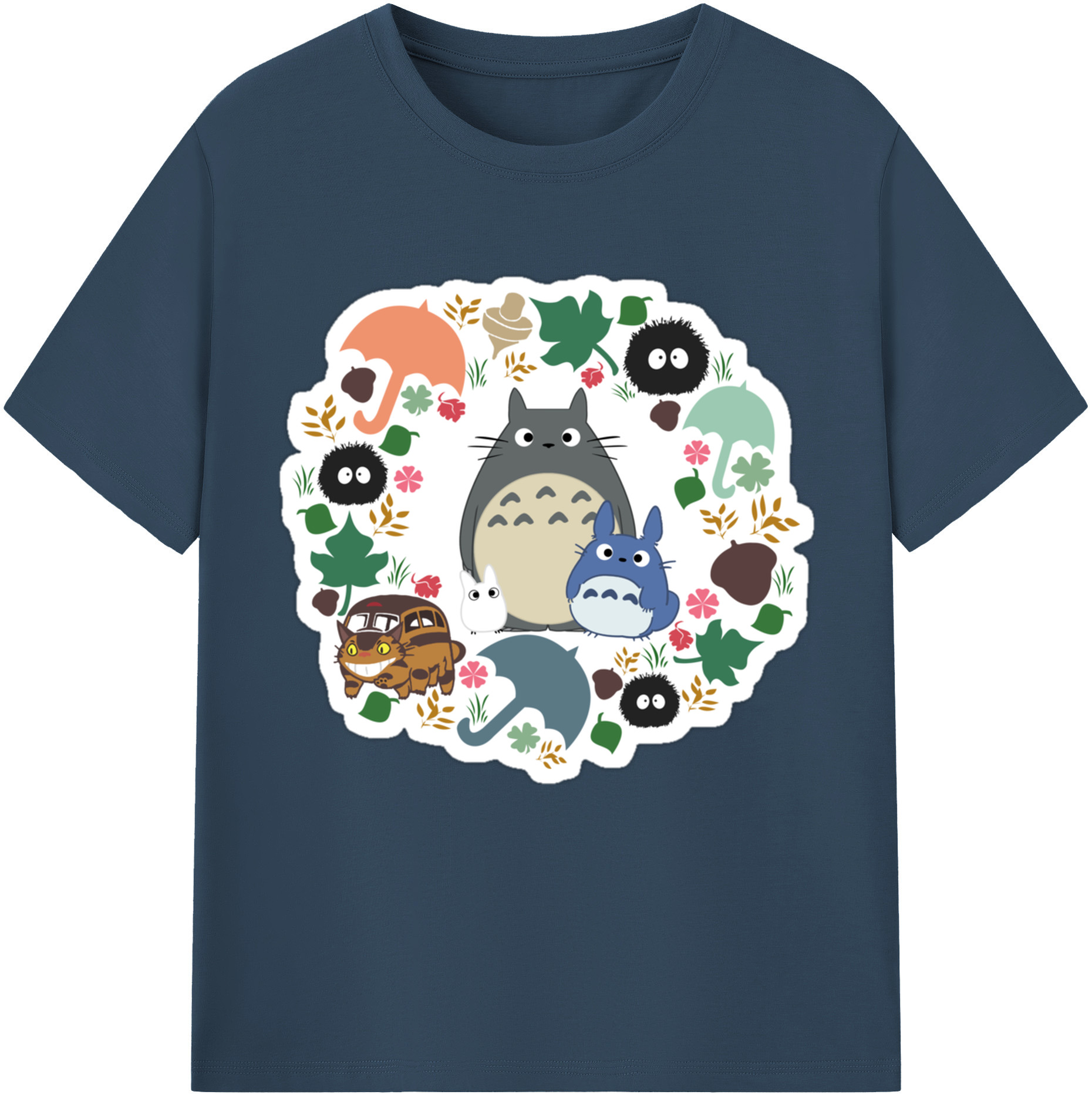 （画像用） となりのトトロ 草壁メイ 草壁サツキ My Neighbor Totoro Satsuki Kusakabe Mei Kusakabe レディースカジュアルプリントTシャツ（綿100％）