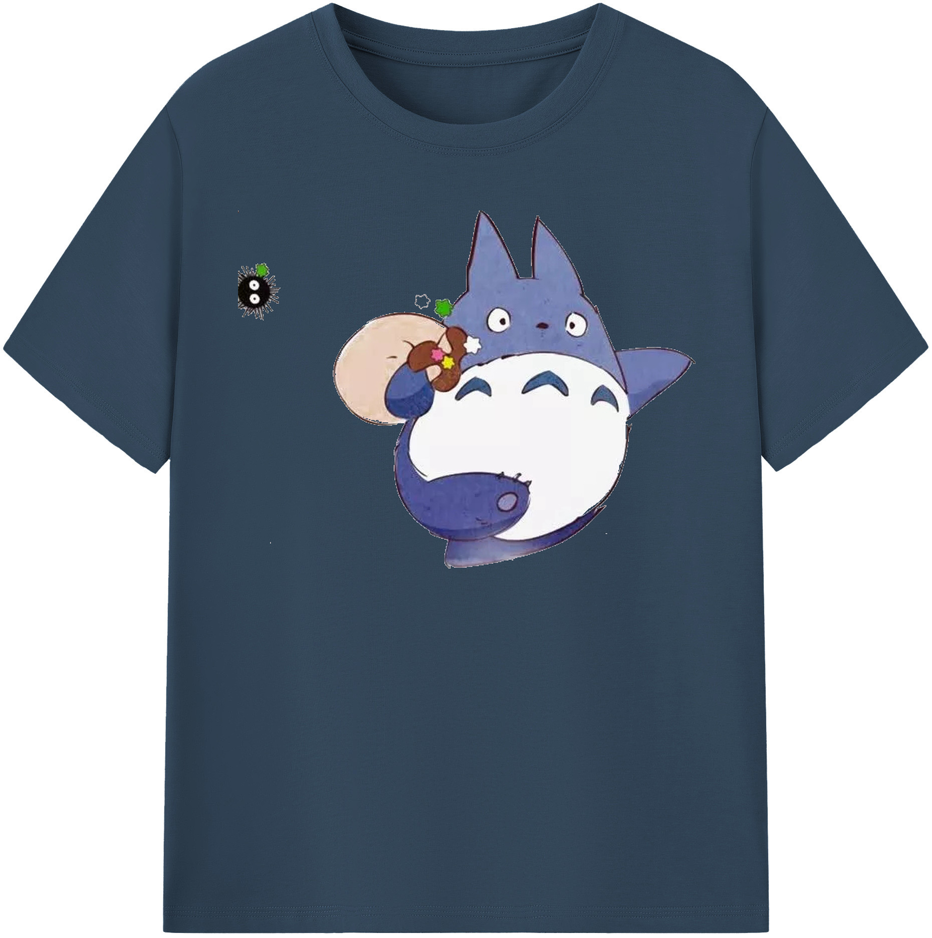 （画像用） となりのトトロ 草壁メイ 草壁サツキ My Neighbor Totoro Satsuki Kusakabe Mei Kusakabe レディースカジュアルプリントTシャツ（綿100％）