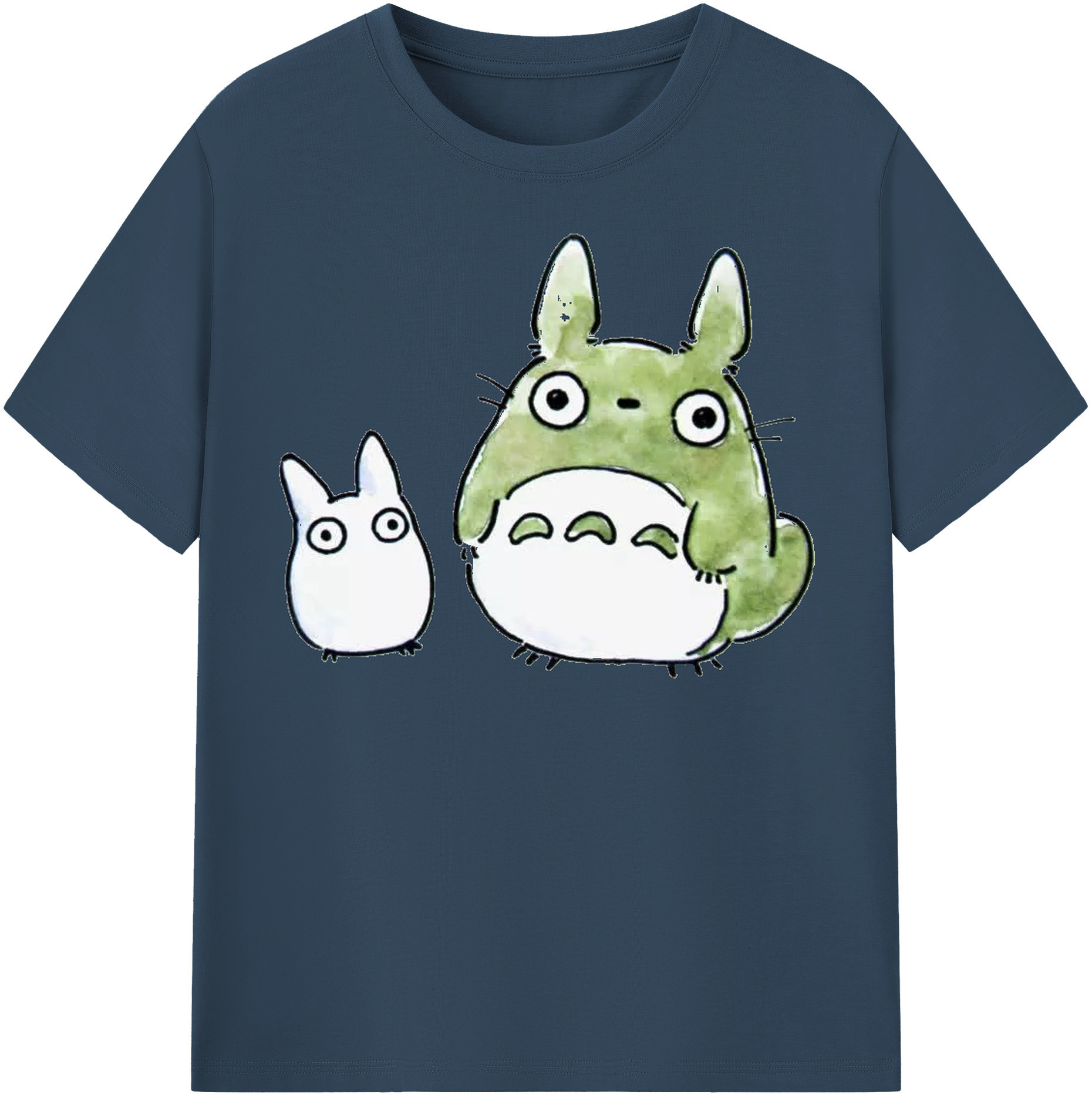 （画像用） となりのトトロ 草壁メイ 草壁サツキ My Neighbor Totoro Satsuki Kusakabe Mei Kusakabe レディースカジュアルプリントTシャツ（綿100％）