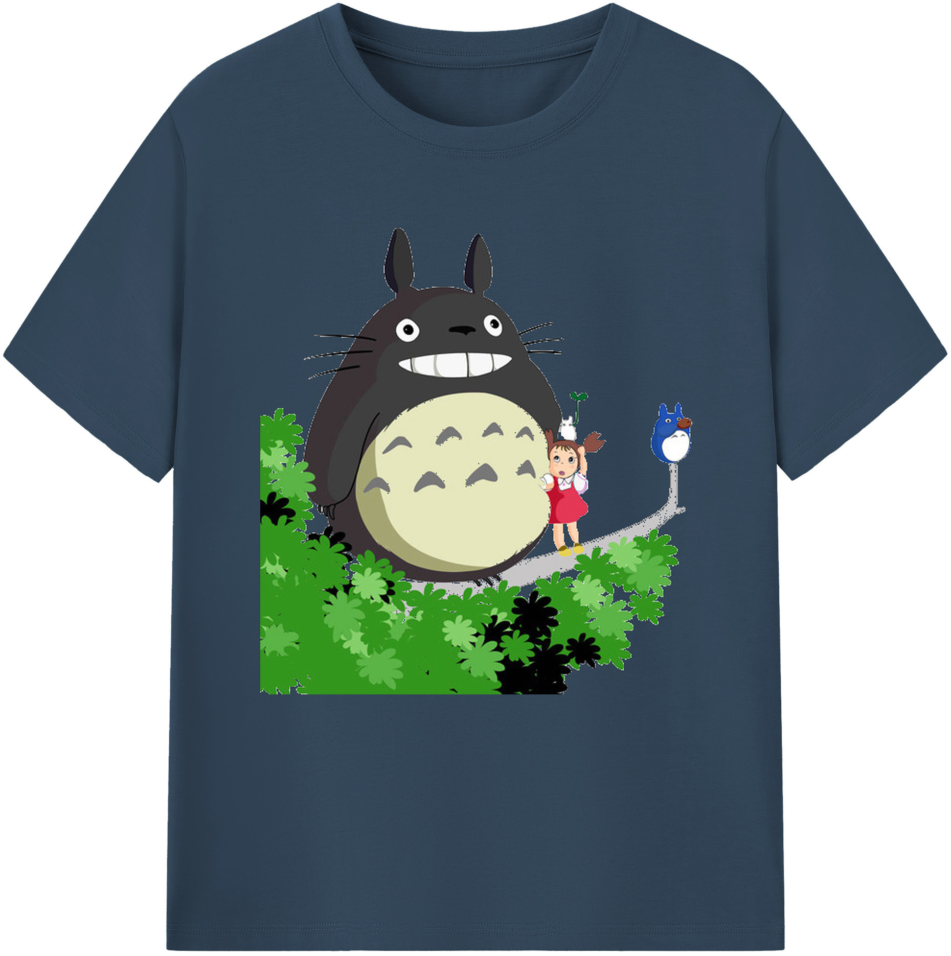 （画像用） となりのトトロ 草壁メイ 草壁サツキ My Neighbor Totoro Satsuki Kusakabe Mei Kusakabe レディースカジュアルプリントTシャツ（綿100％）