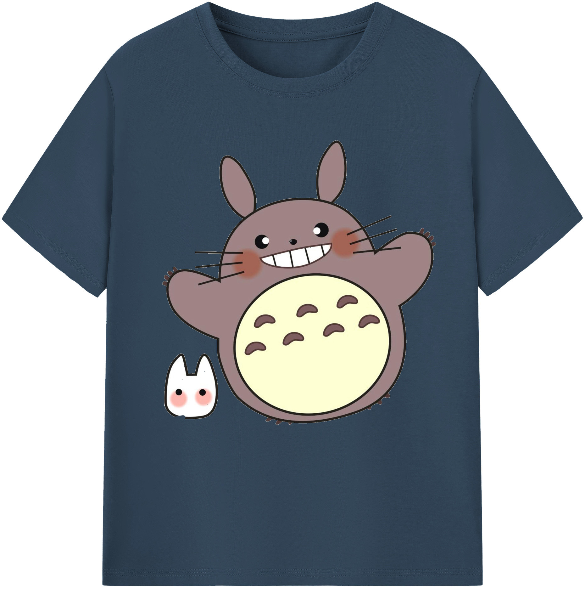 （画像用） となりのトトロ 草壁メイ 草壁サツキ My Neighbor Totoro Satsuki Kusakabe Mei Kusakabe レディースカジュアルプリントTシャツ（綿100％）