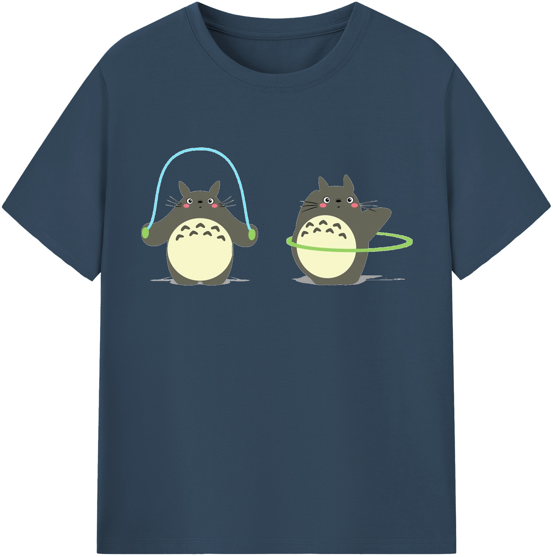 （画像用） となりのトトロ 草壁メイ 草壁サツキ My Neighbor Totoro Satsuki Kusakabe Mei Kusakabe レディースカジュアルプリントTシャツ（綿100％）
