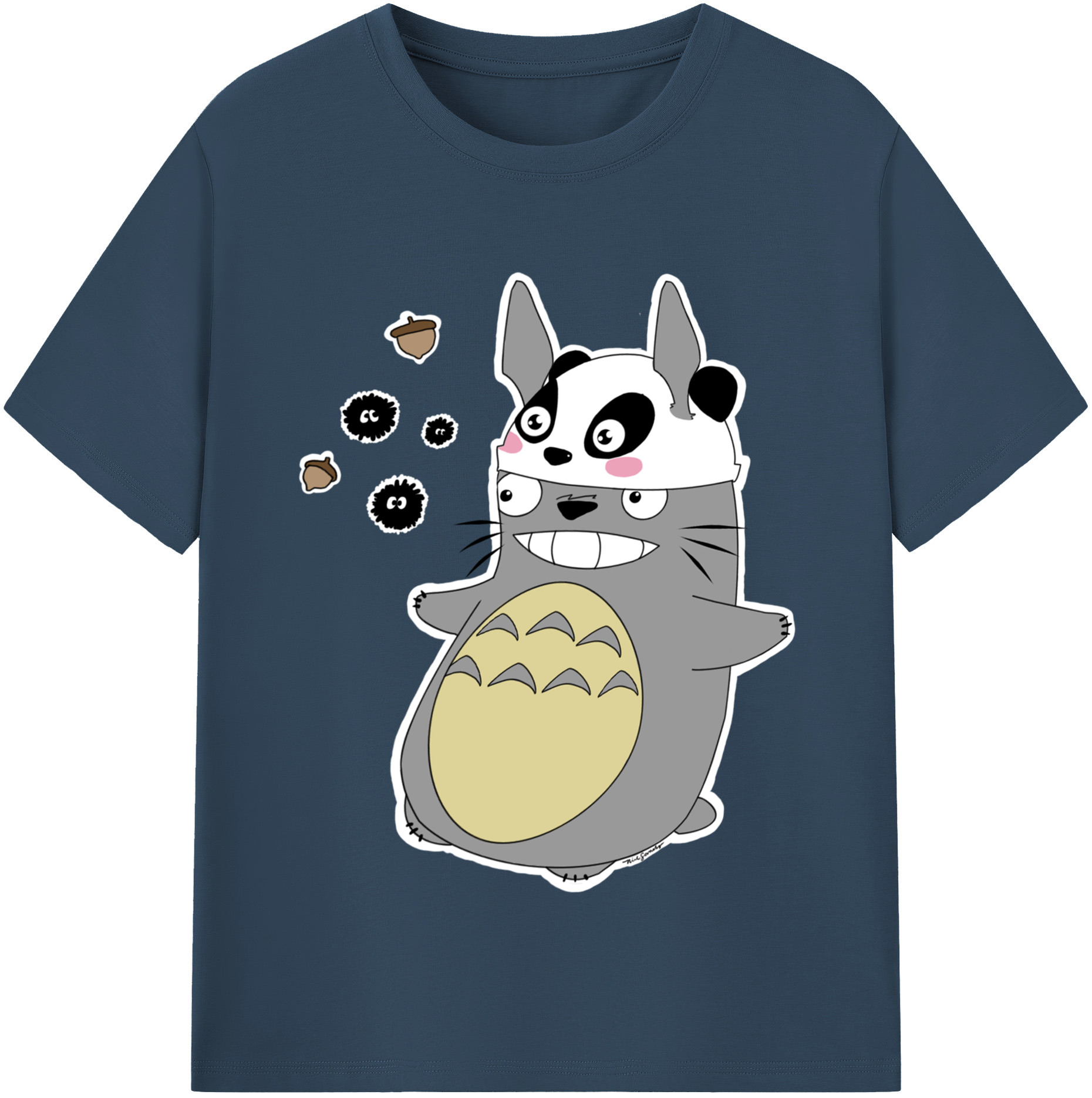 （画像用） となりのトトロ 草壁メイ 草壁サツキ My Neighbor Totoro Satsuki Kusakabe Mei Kusakabe レディースカジュアルプリントTシャツ（綿100％）